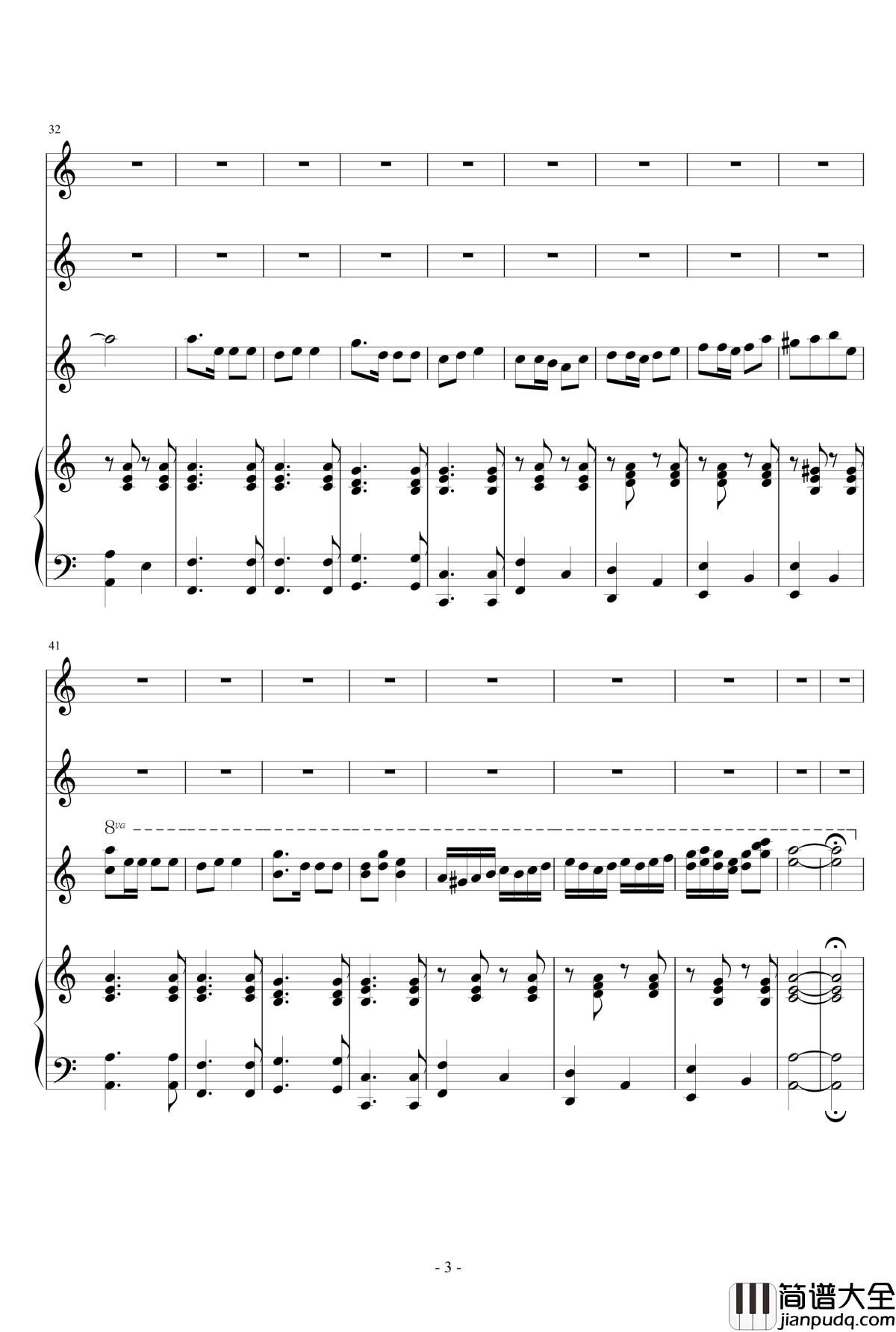 启航!钢琴谱_『忧伤歌声』