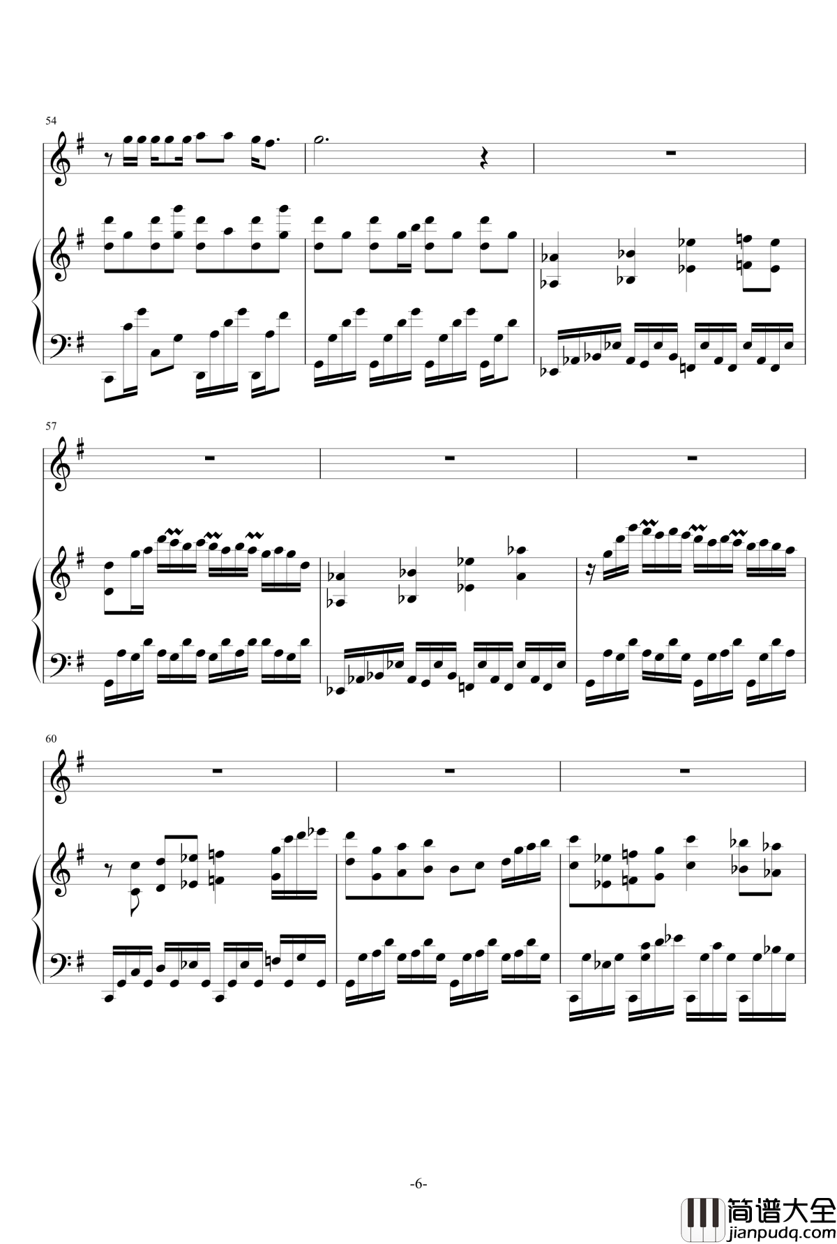 海阔天空钢琴谱_陈嘉璐