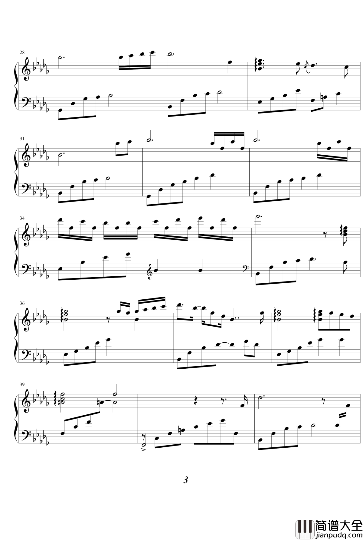 Tears_忧伤歌声钢琴谱_白日梦