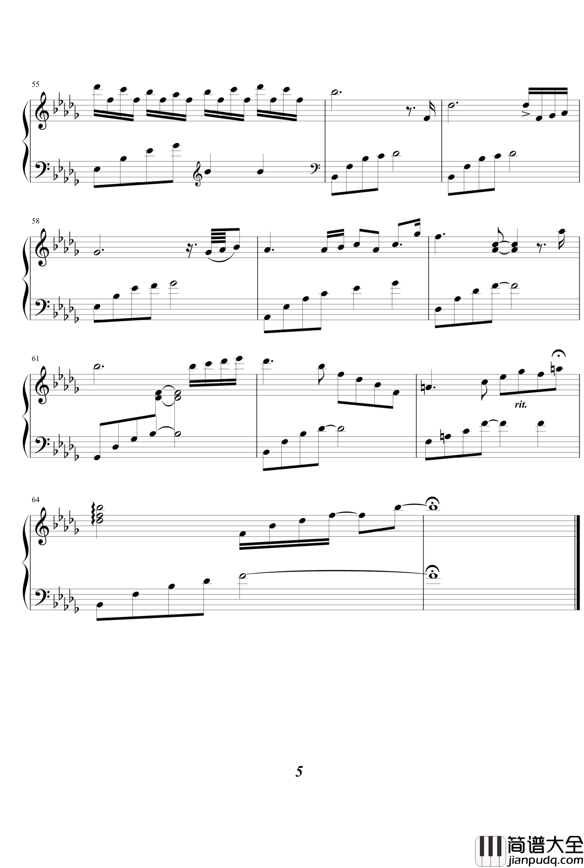 Tears_忧伤歌声钢琴谱_白日梦