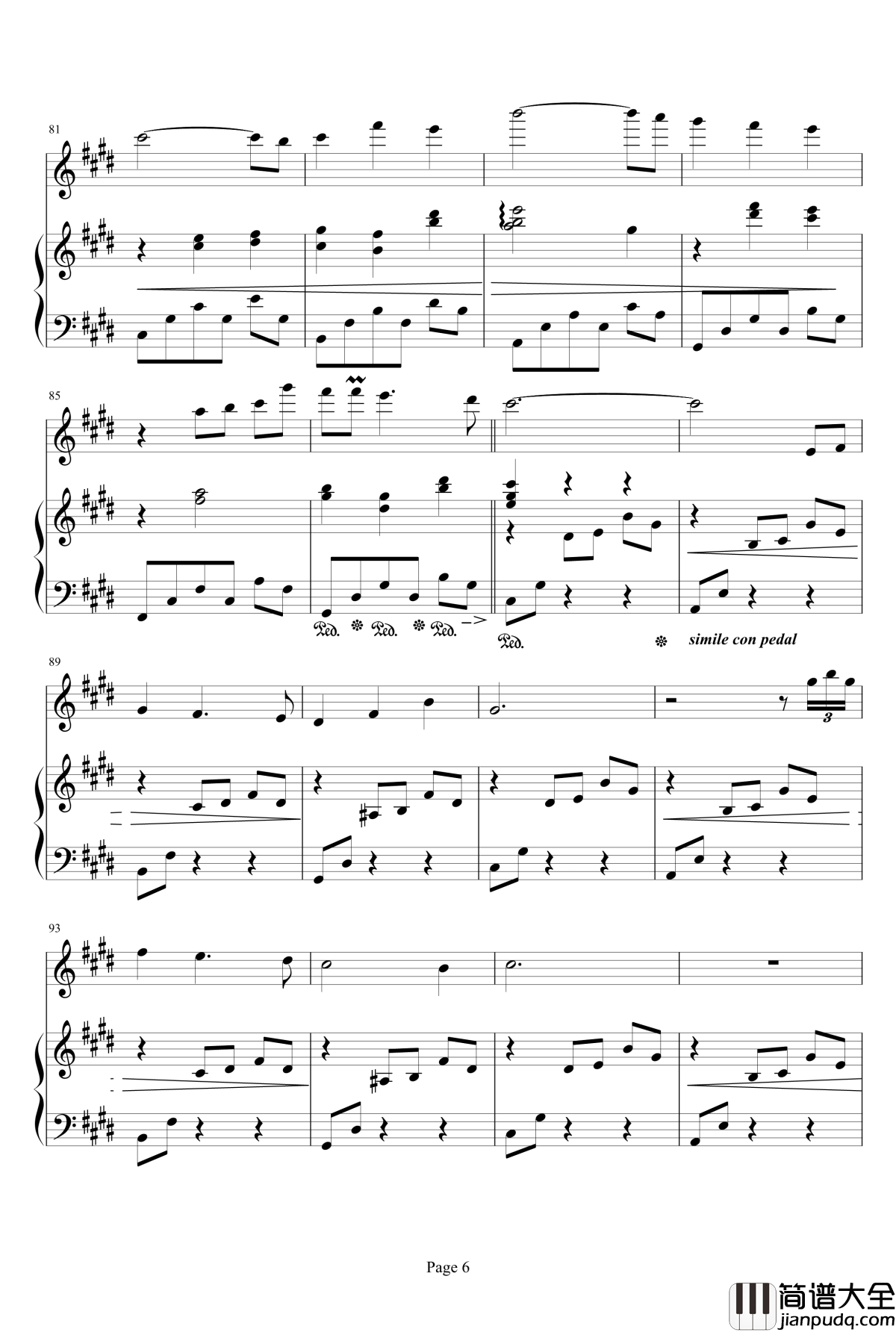 氷結の森钢琴谱_游戏