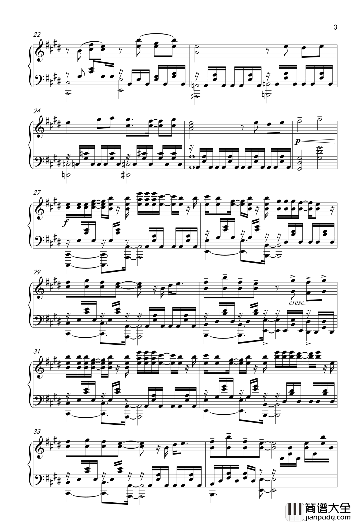 _プライド革命OP钢琴谱_钢琴完整版_银魂