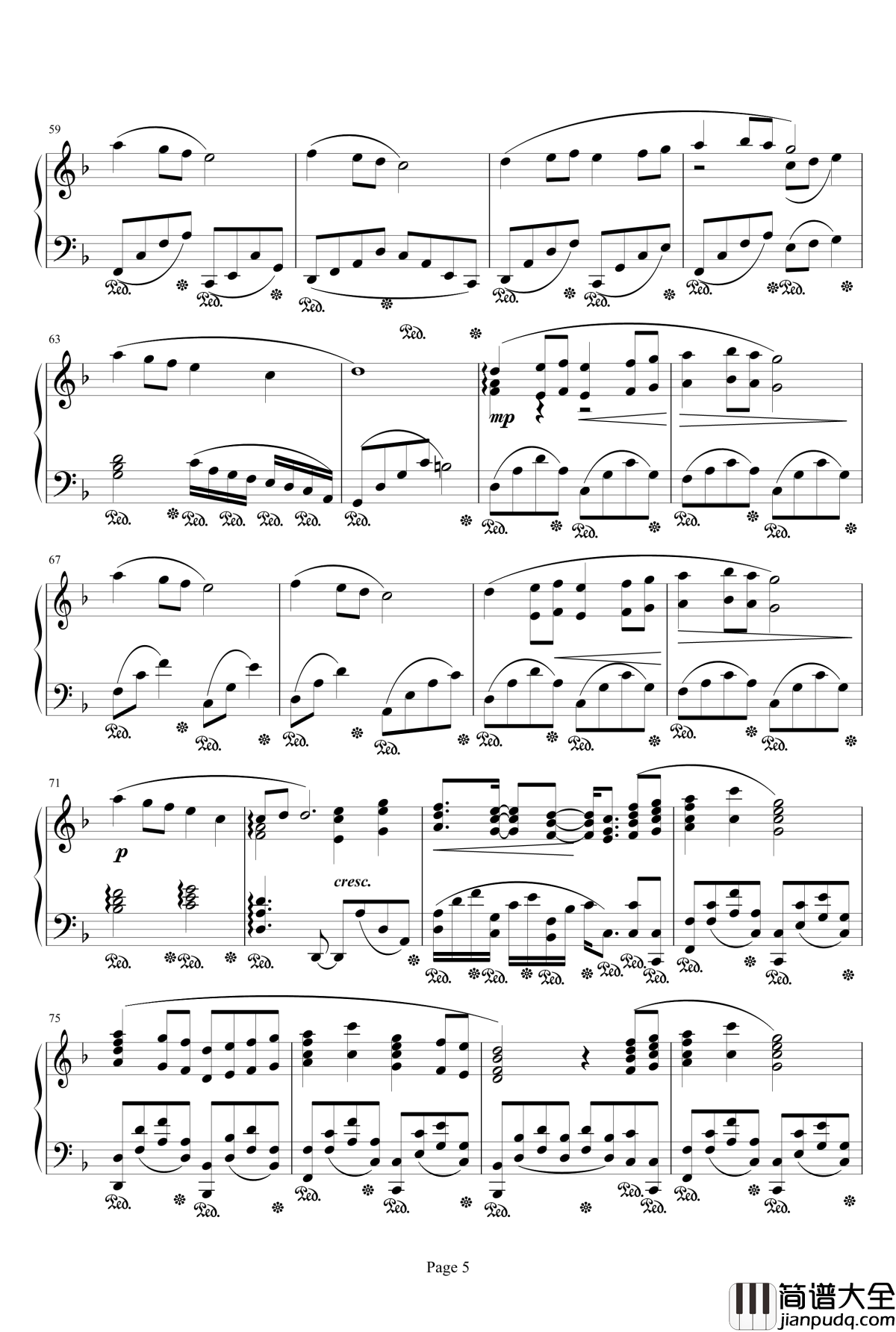 最终幻想主题曲钢琴谱_最终幻想