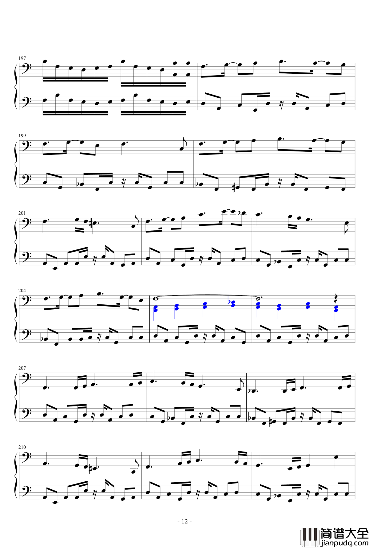 恶魔城钢琴曲大集合钢琴谱_Michiru_Yamane