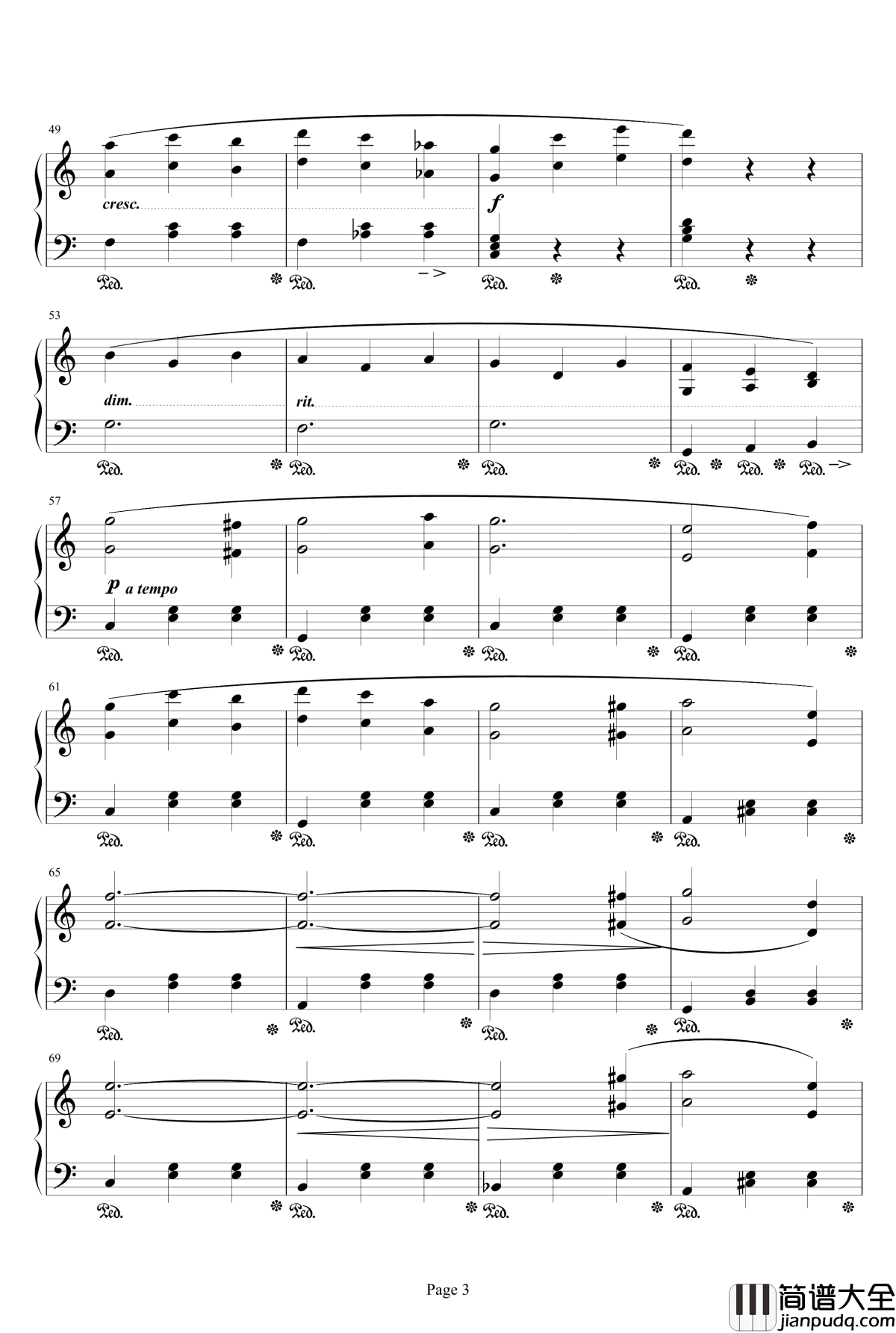 最终幻想FF1店钢琴谱_最终幻想