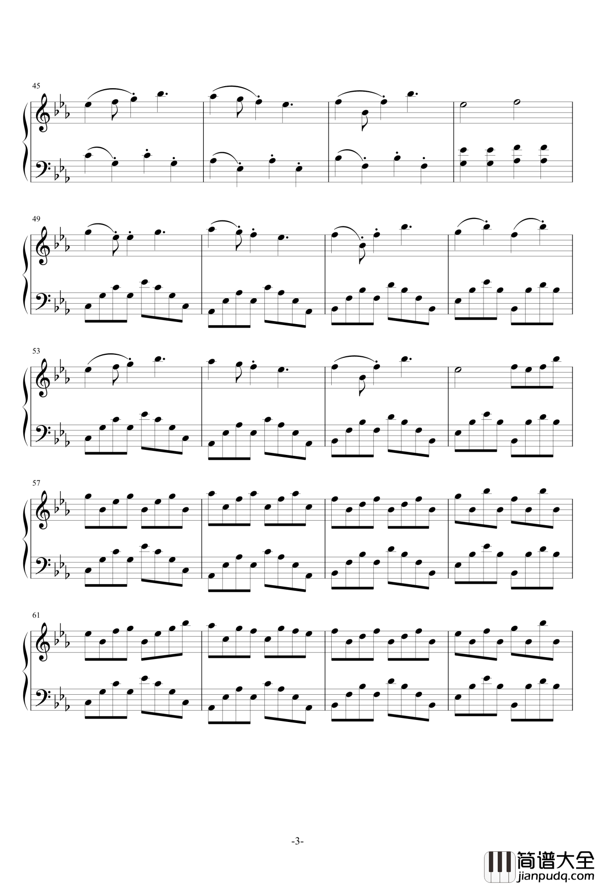 在路上钢琴谱_黑白灰丶