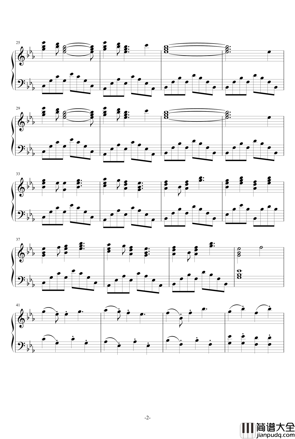 在路上钢琴谱_黑白灰丶