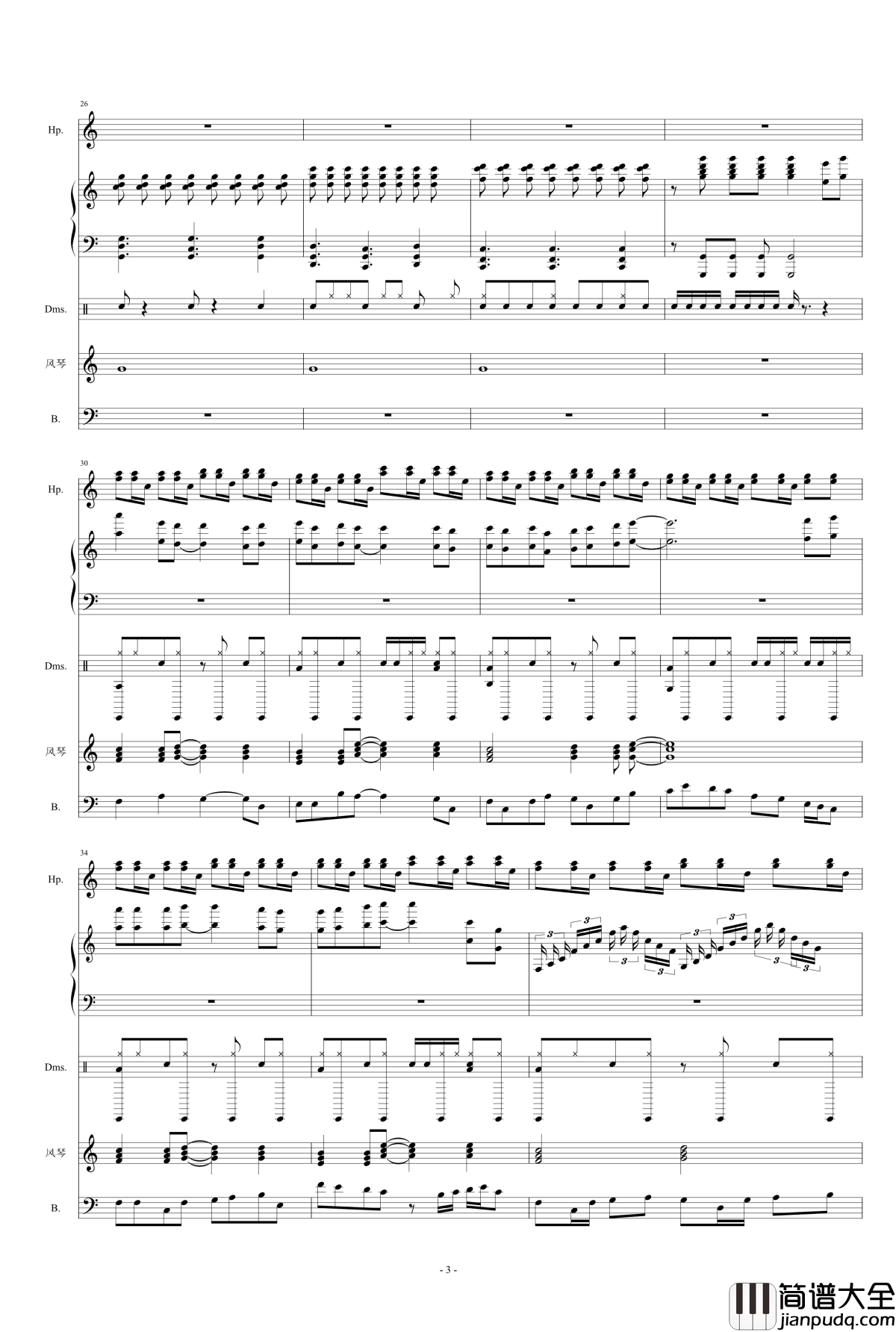 生活·未命名钢琴谱_水墨丹青music