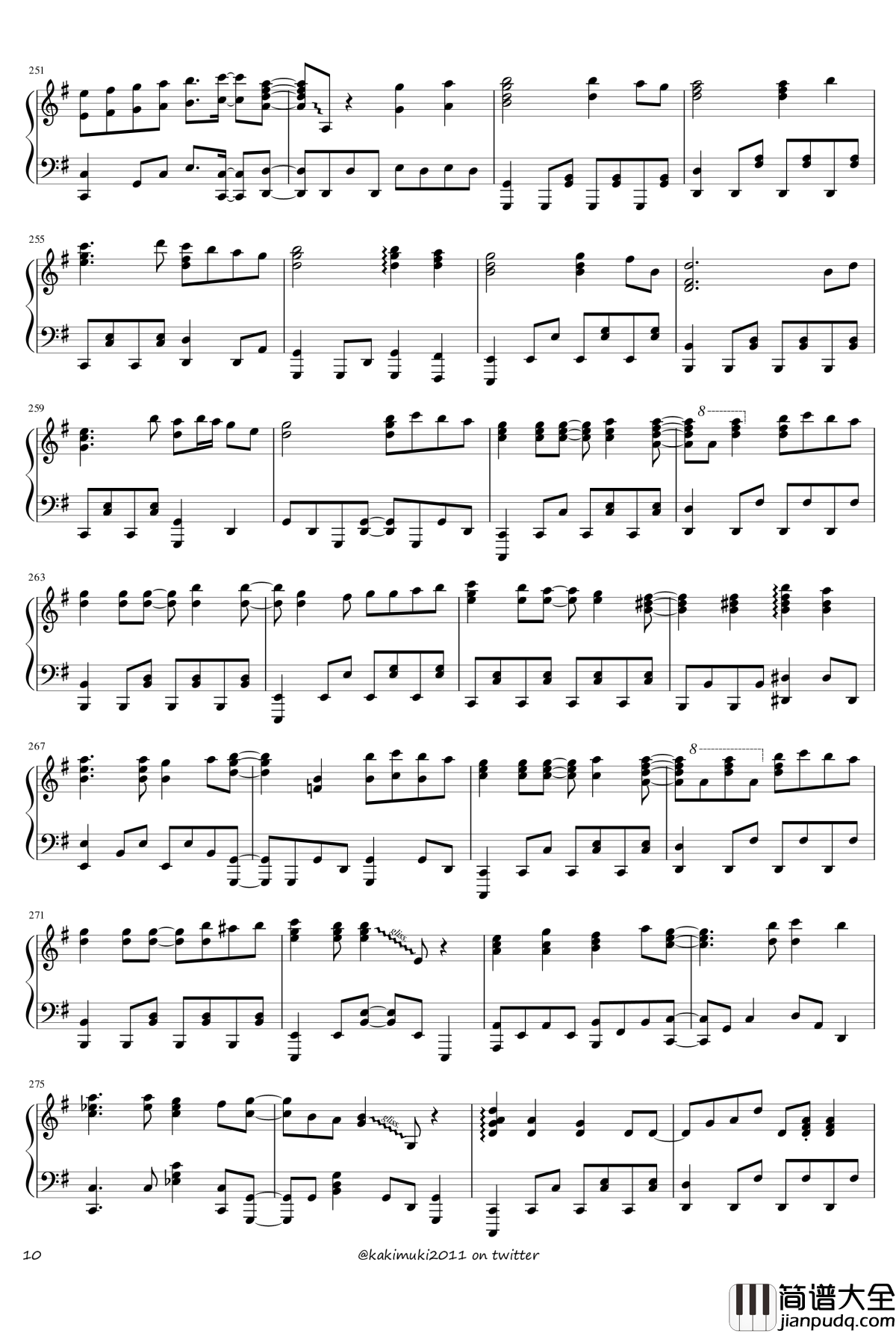 72首动漫名曲连弹钢琴谱_part_3_触手猴