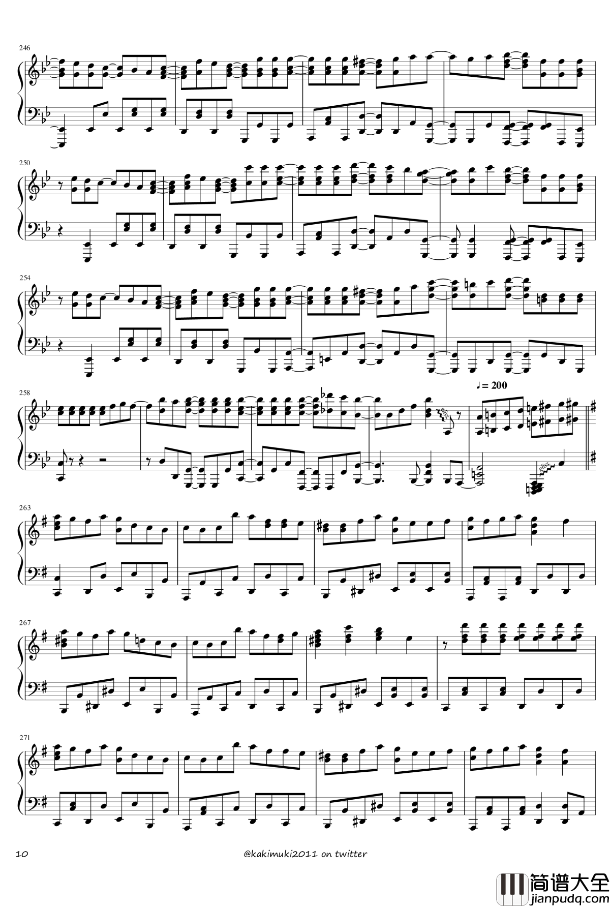 72首动漫名曲连弹钢琴谱_part_3_触手猴