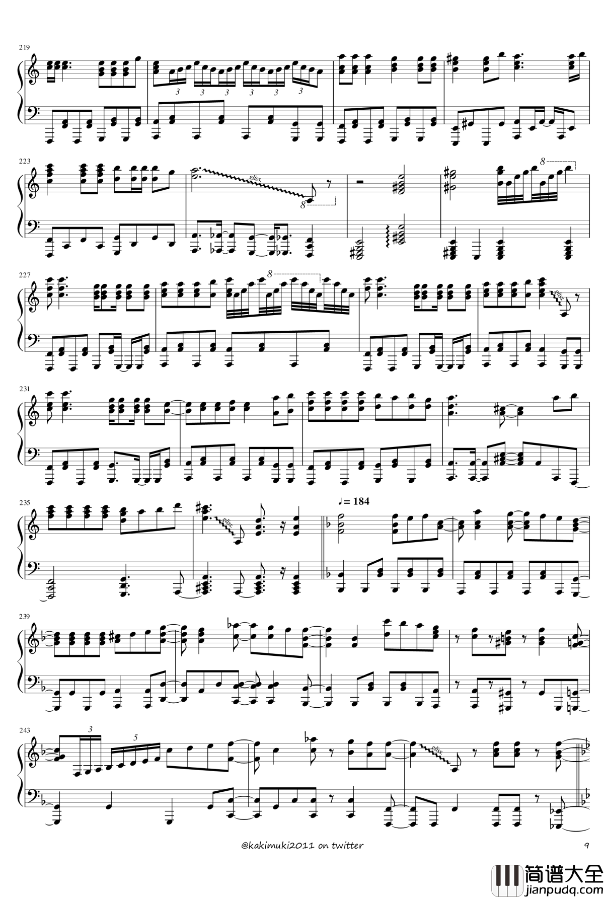 72首动漫名曲连弹钢琴谱_part_3_触手猴