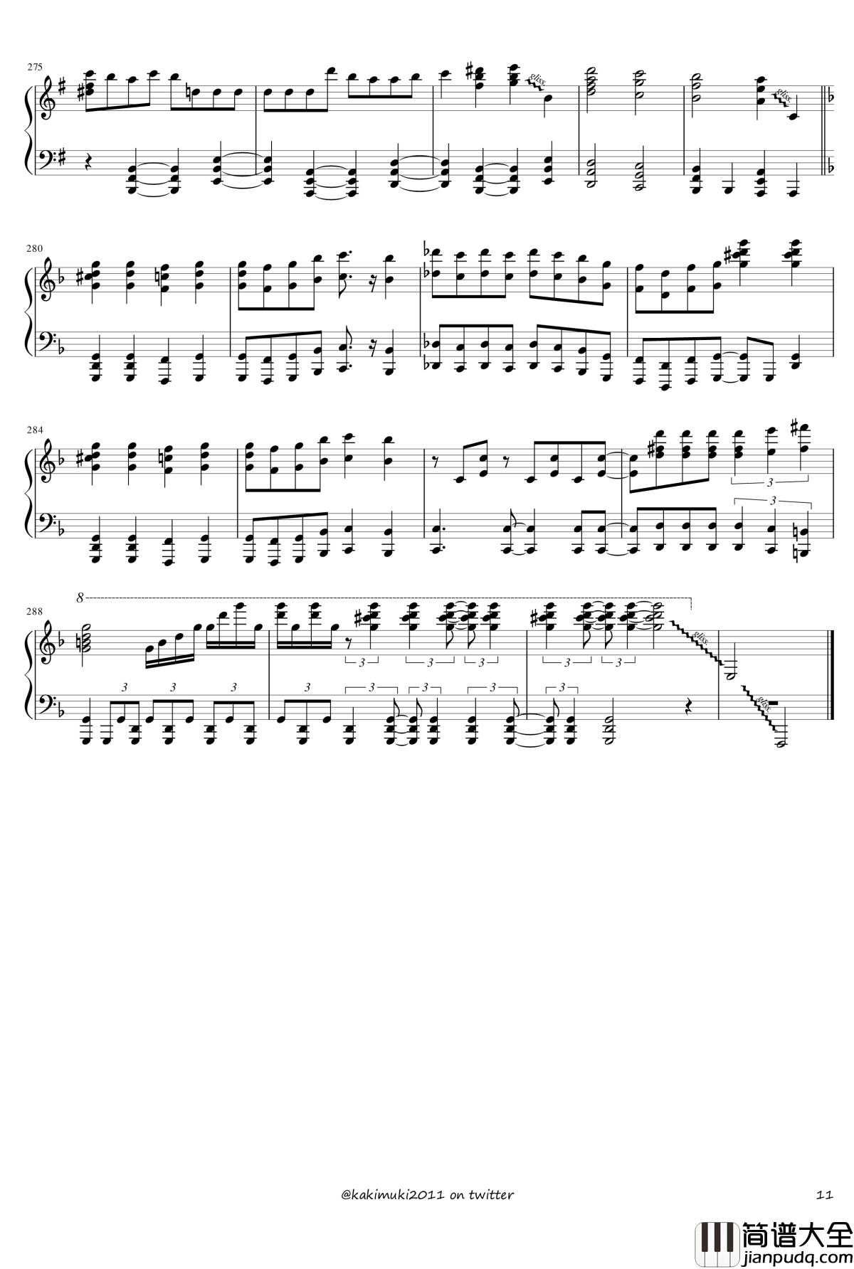 72首动漫名曲连弹钢琴谱_part_3_触手猴