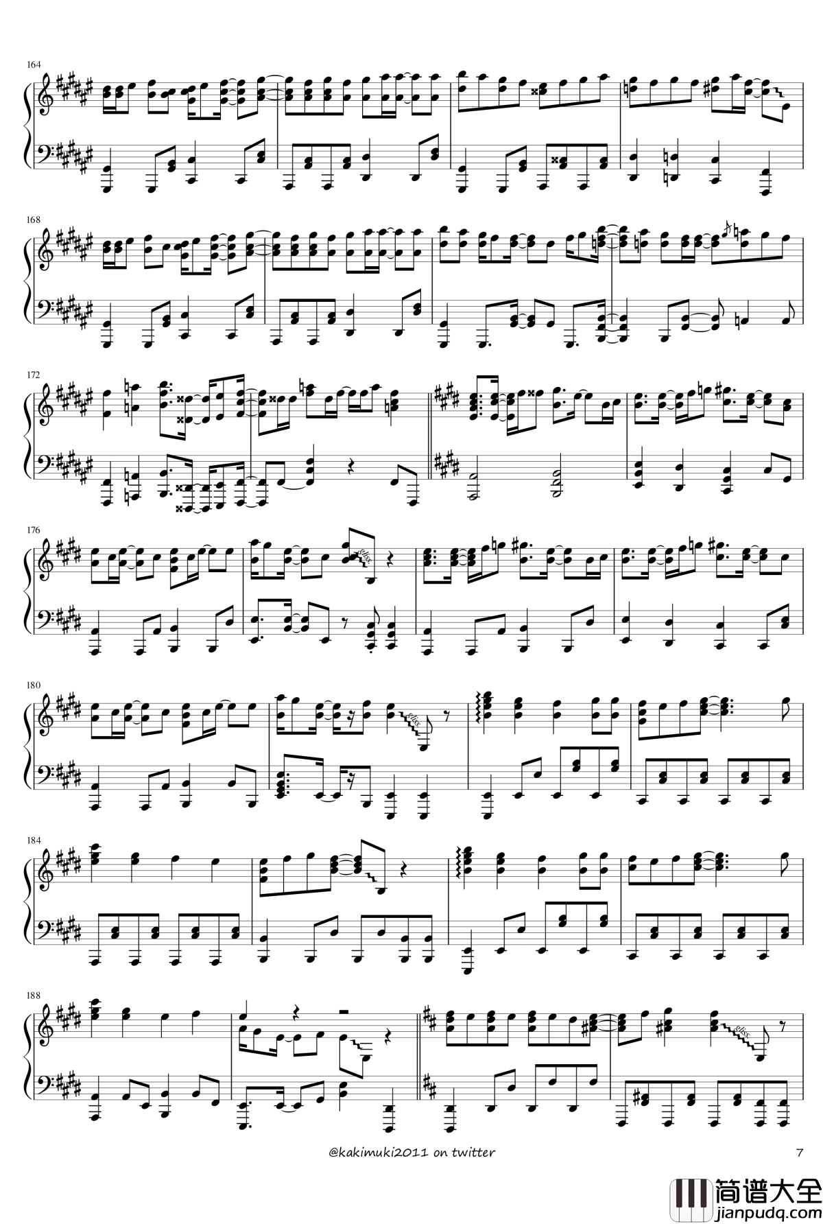 72首动漫名曲连弹钢琴谱_part_3_触手猴