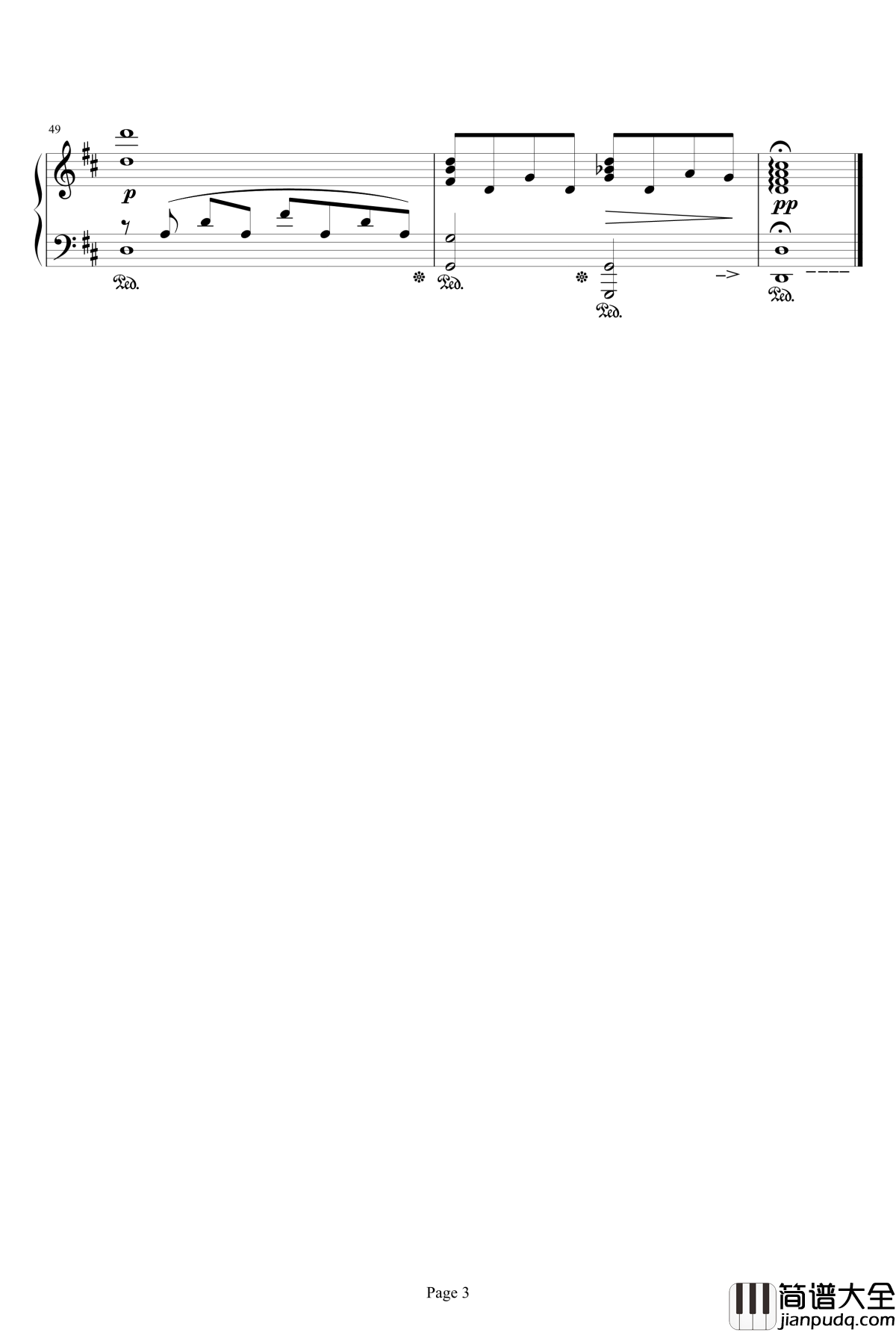 最终幻想FF1柯尼里亚城钢琴谱_最终幻想