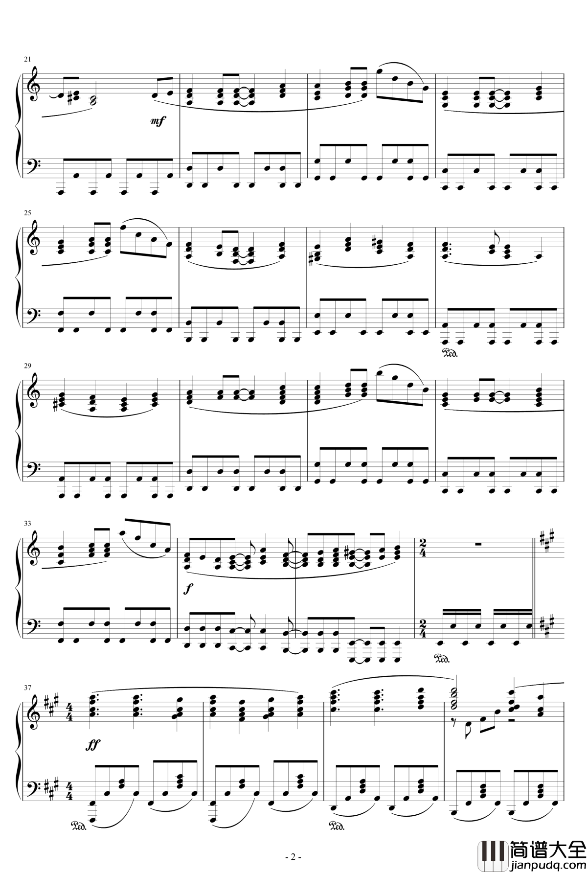 To_the_beginning钢琴谱_Fate/zero_OP2