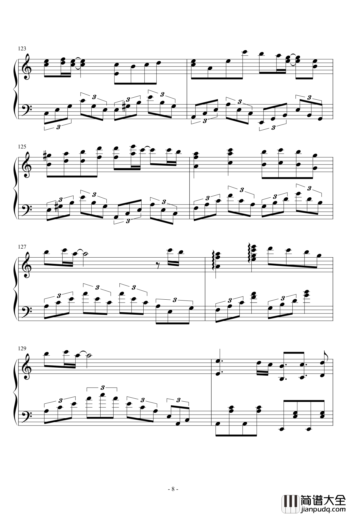 level5___judgelight钢琴谱_超电磁炮OP2_某科学的超电磁炮