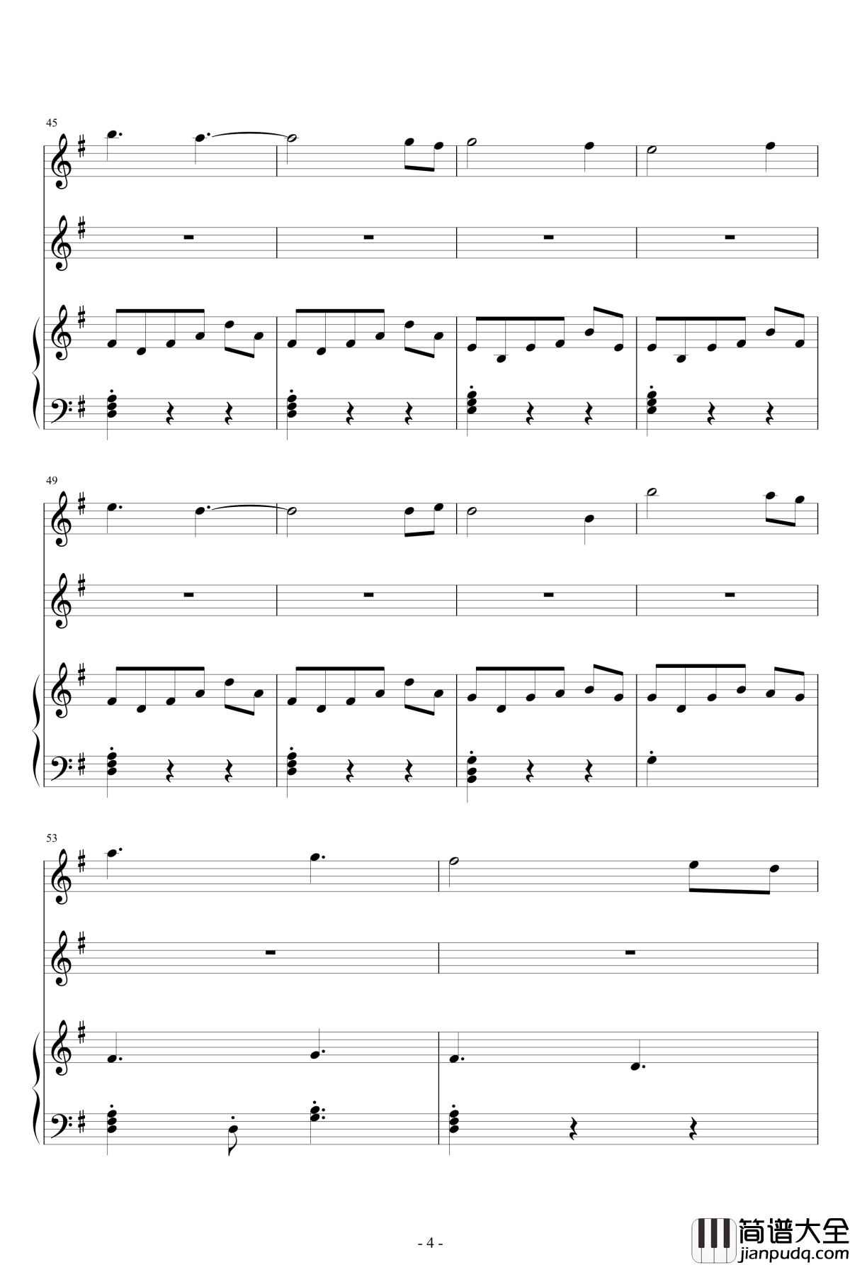 A_Woodland_Night钢琴谱_班得瑞_Bandari