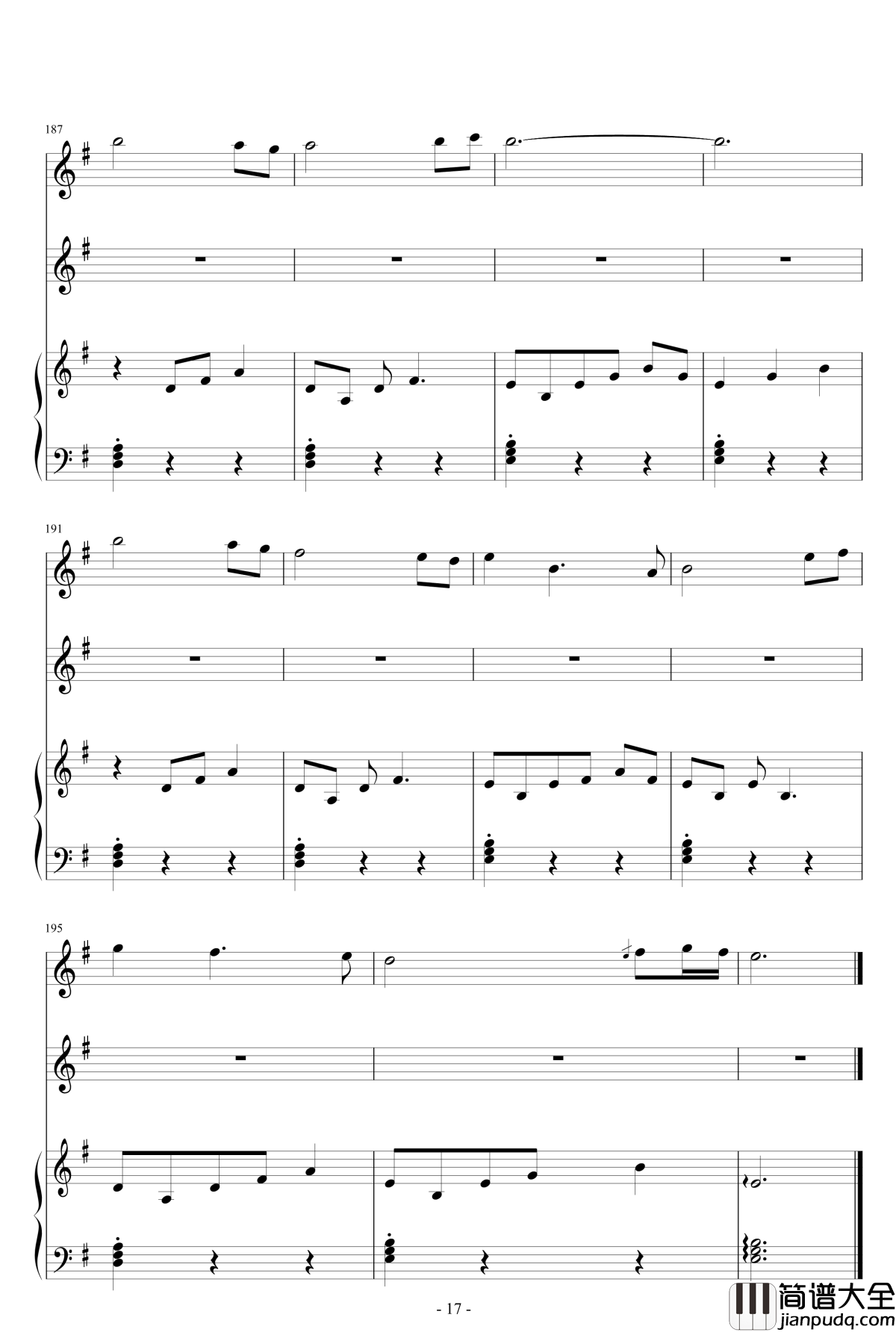 A_Woodland_Night钢琴谱_班得瑞_Bandari