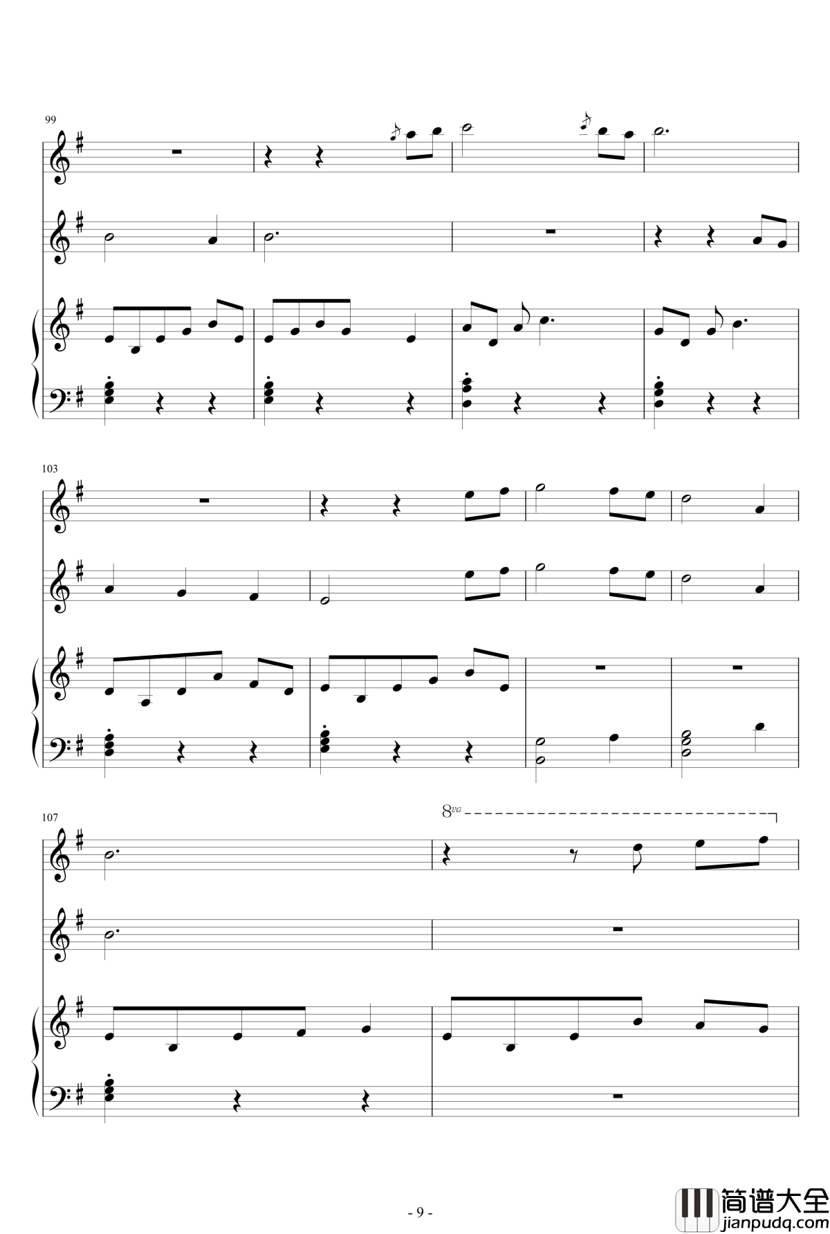 A_Woodland_Night钢琴谱_班得瑞_Bandari