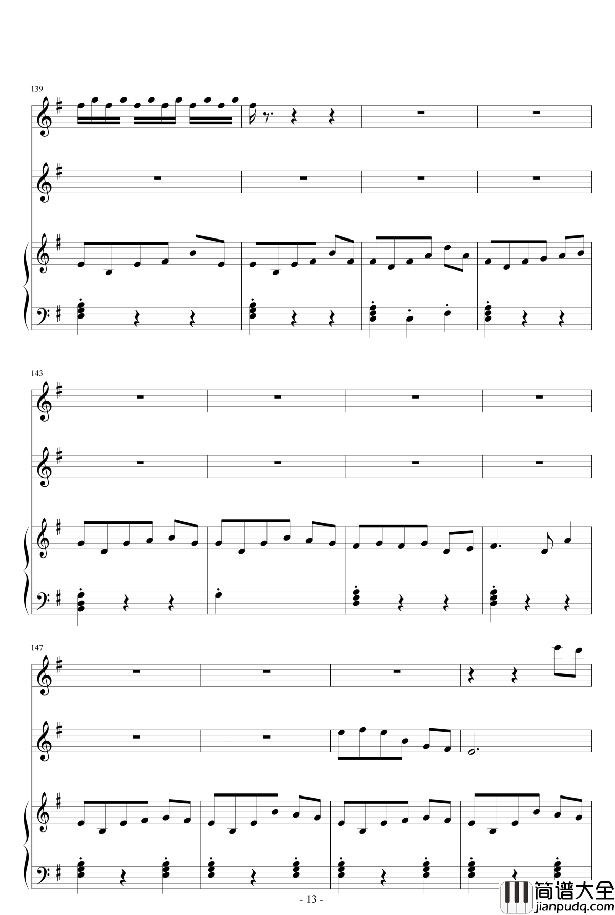 A_Woodland_Night钢琴谱_班得瑞_Bandari