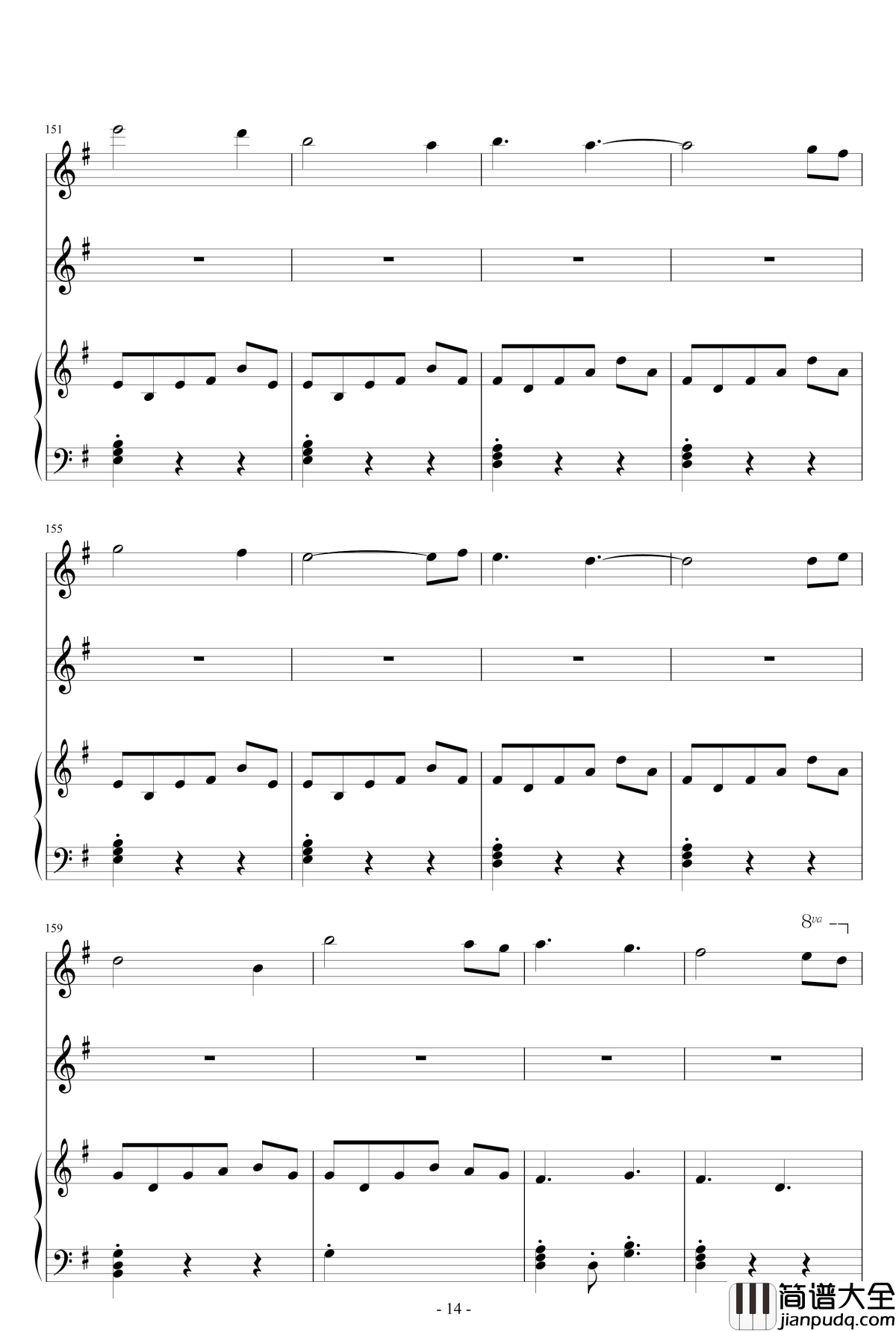 A_Woodland_Night钢琴谱_班得瑞_Bandari