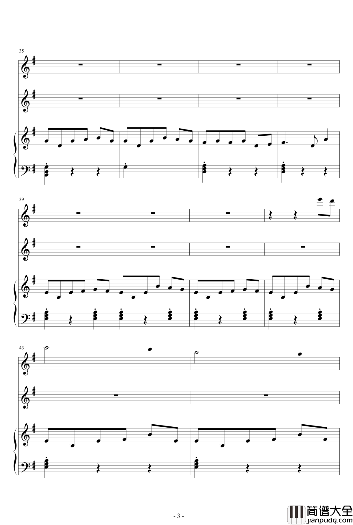 A_Woodland_Night钢琴谱_班得瑞_Bandari