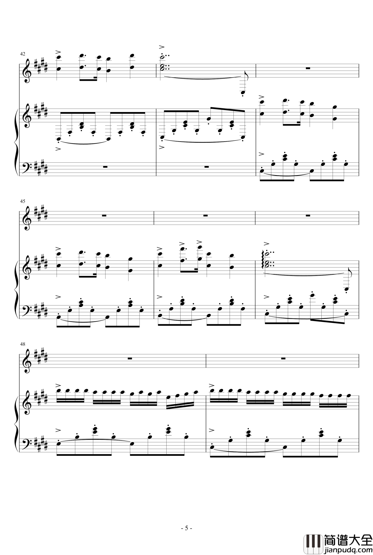 憧憬的开始钢琴谱_愉乐星x、怜乐_快手族长