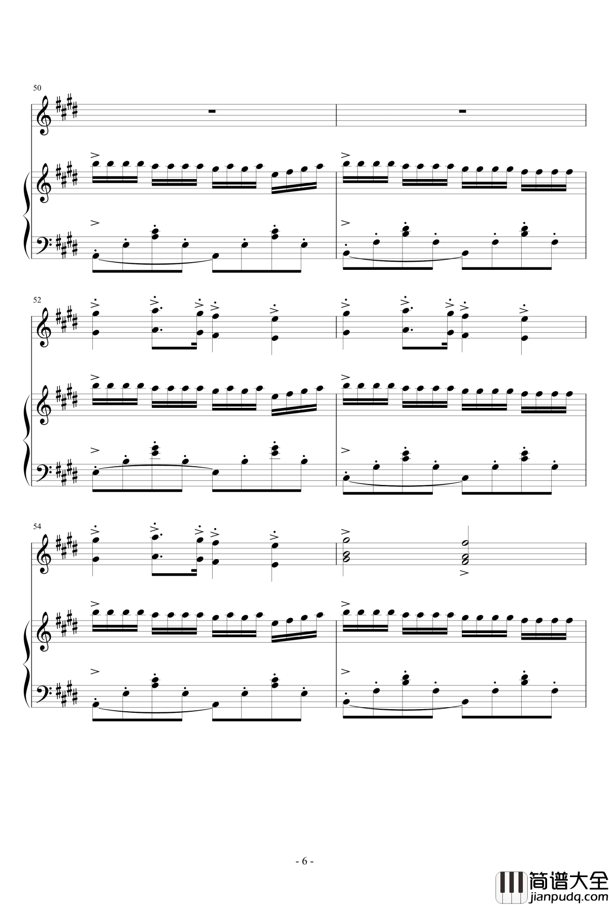 憧憬的开始钢琴谱_愉乐星x、怜乐_快手族长