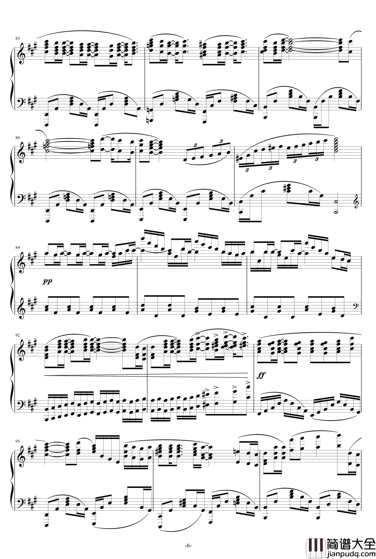 夏雪冬花夏雪密会ED完整版钢琴谱_Aimer_夏雪密会