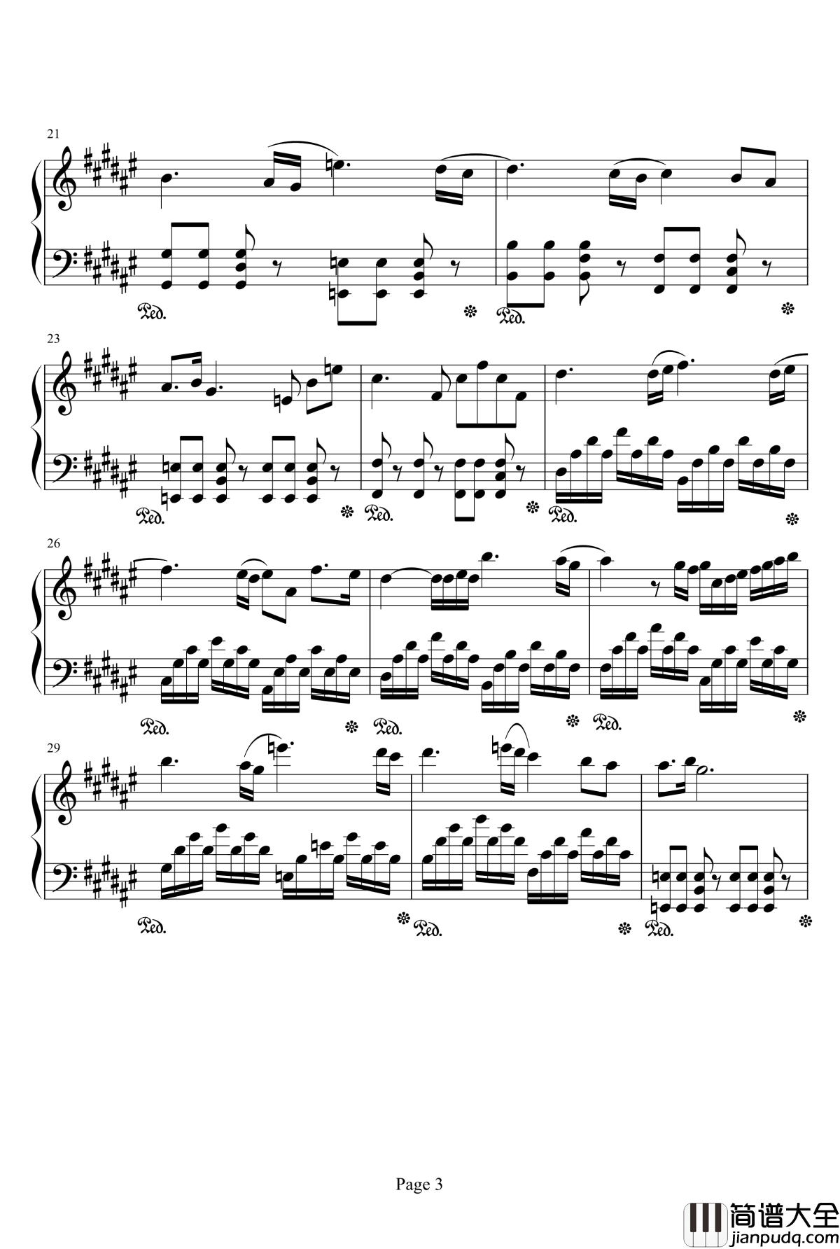 亡灵序曲钢琴谱_完整版_亡灵序曲