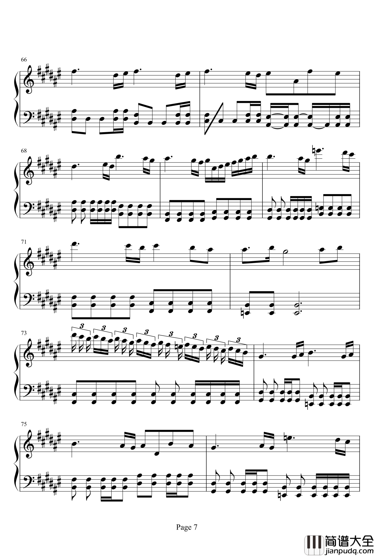 亡灵序曲钢琴谱_完整版_亡灵序曲