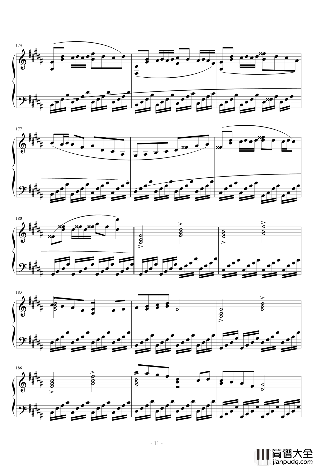 动漫曲子合集钢琴谱_动漫_黑暗协奏