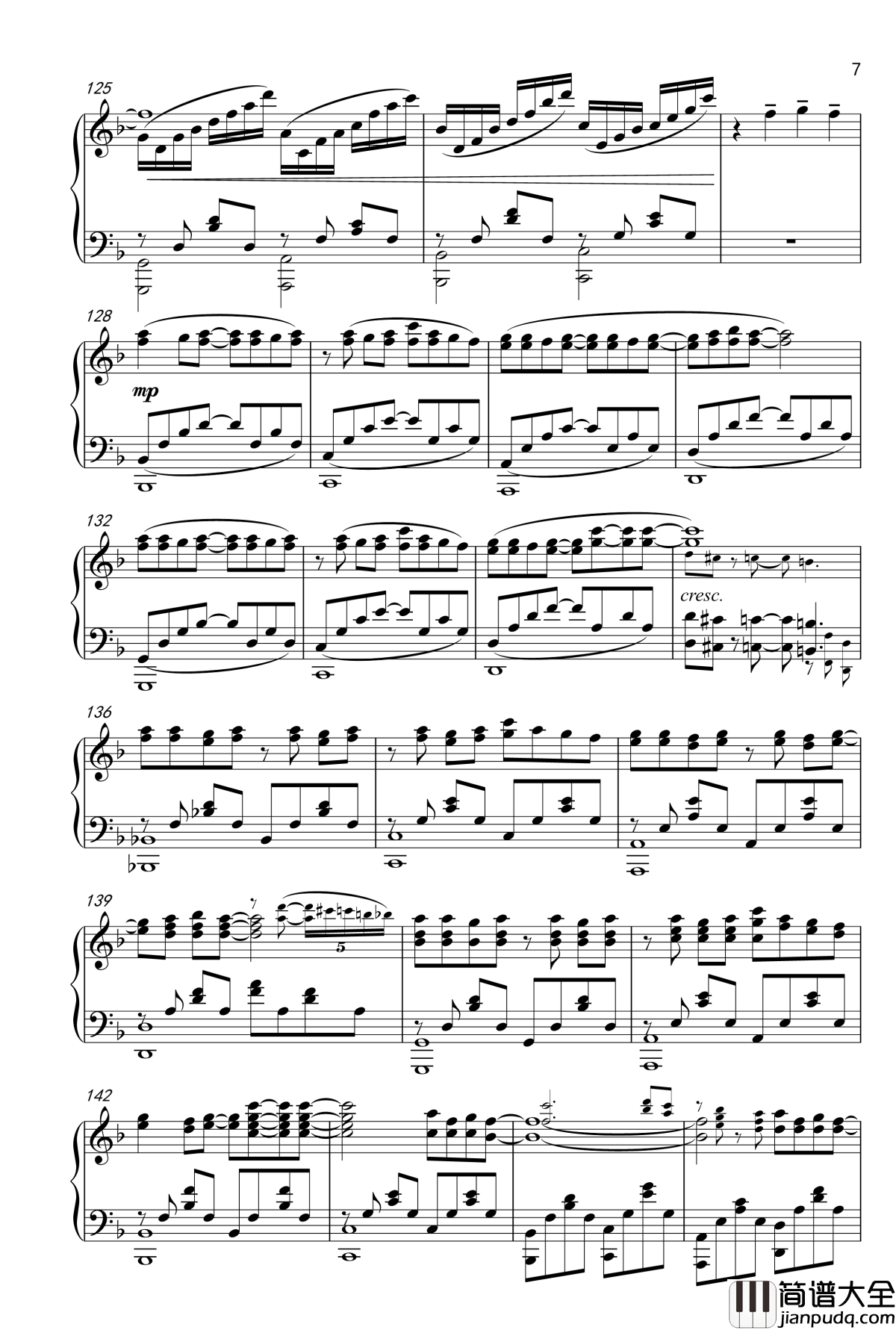 龙与虎ED2钢琴谱__オレンジ__Full_Ver._龙与虎