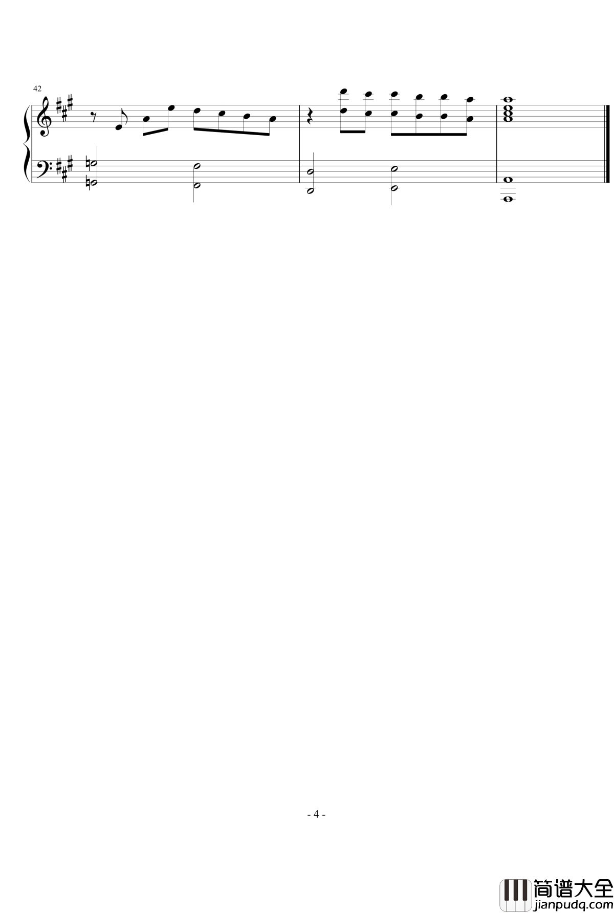 听海钢琴谱_钢琴独奏_学友版_张学友