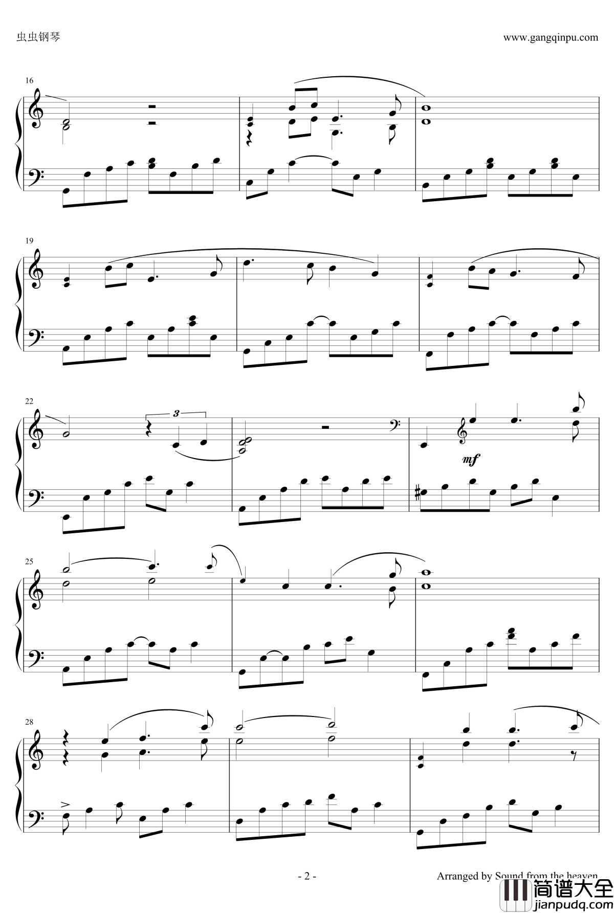 Safe_in_Your_Embrace钢琴谱_Kevin_Kern