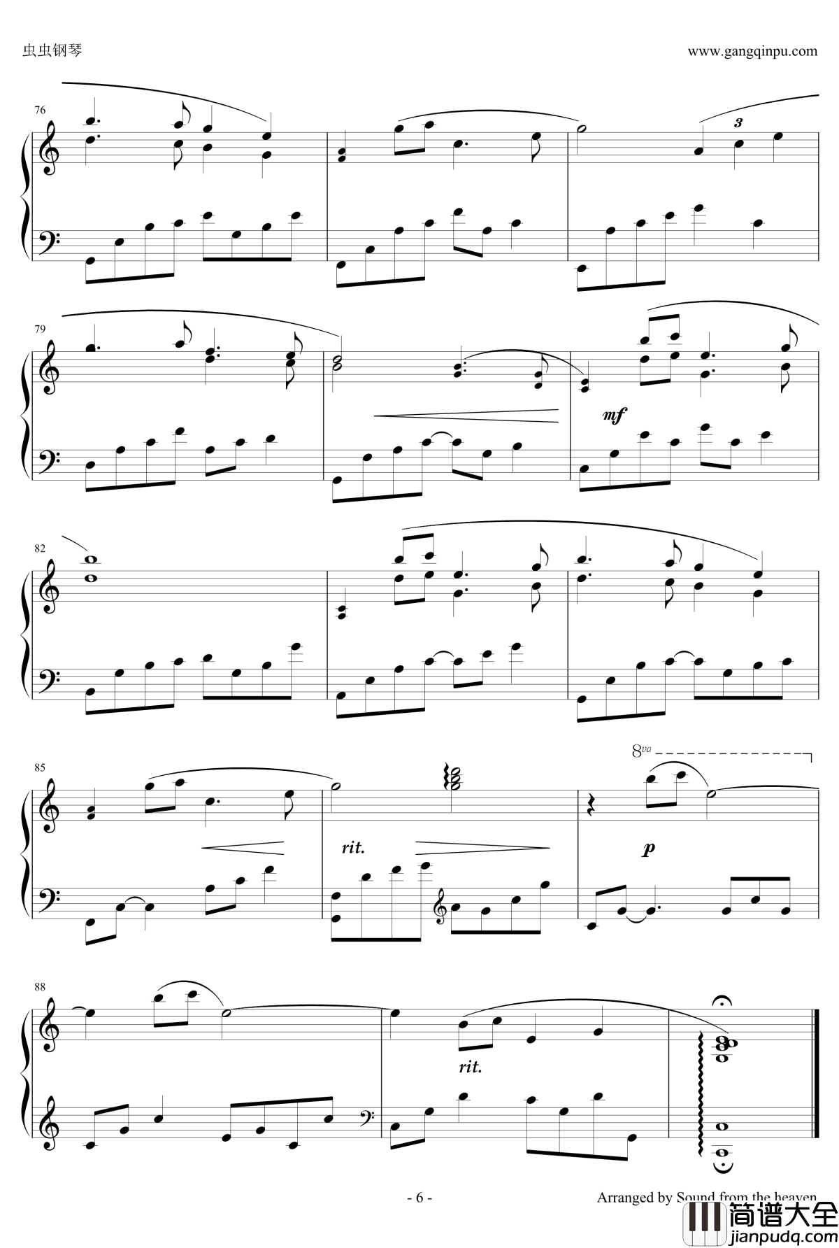 Safe_in_Your_Embrace钢琴谱_Kevin_Kern