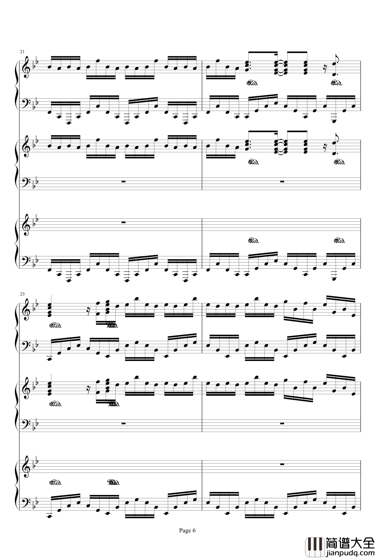 Sogno_di_Volare钢琴谱_文明6