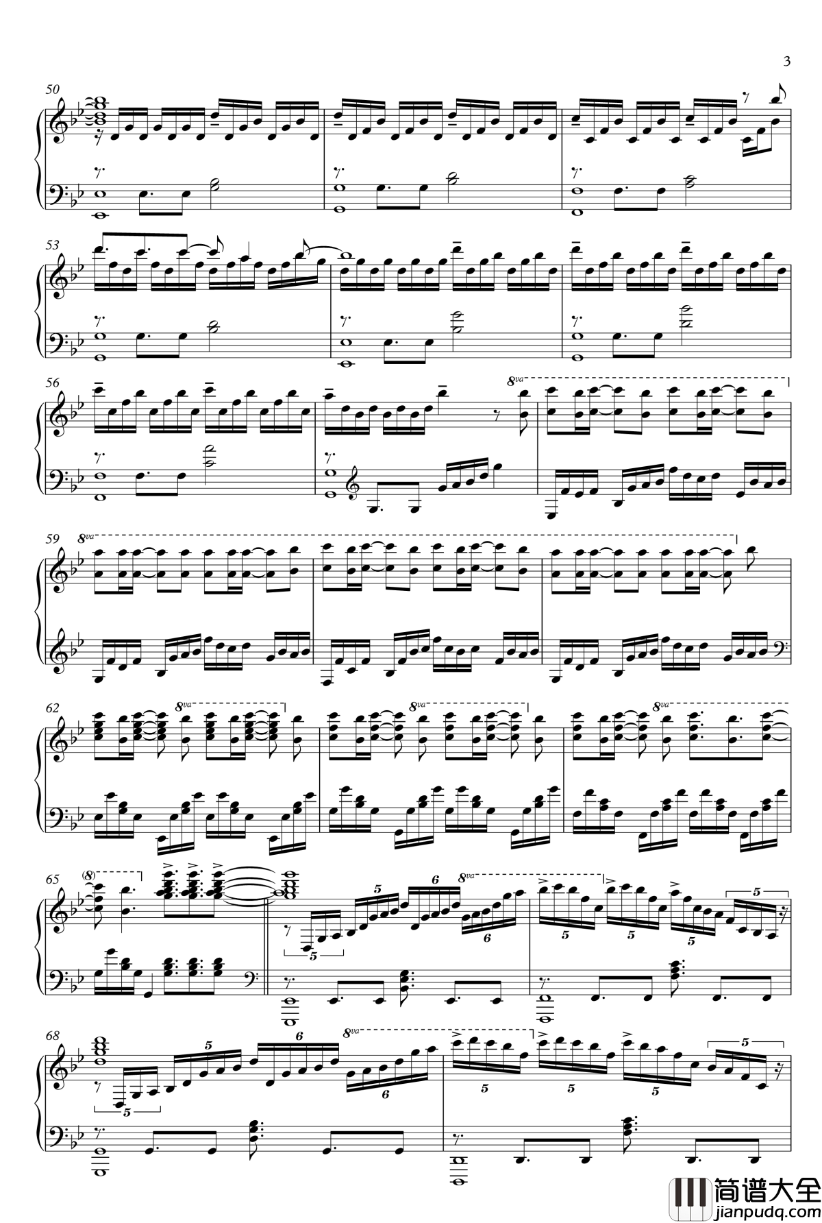 unravel钢琴谱_东京喰种原版钢琴谱_东京喰种