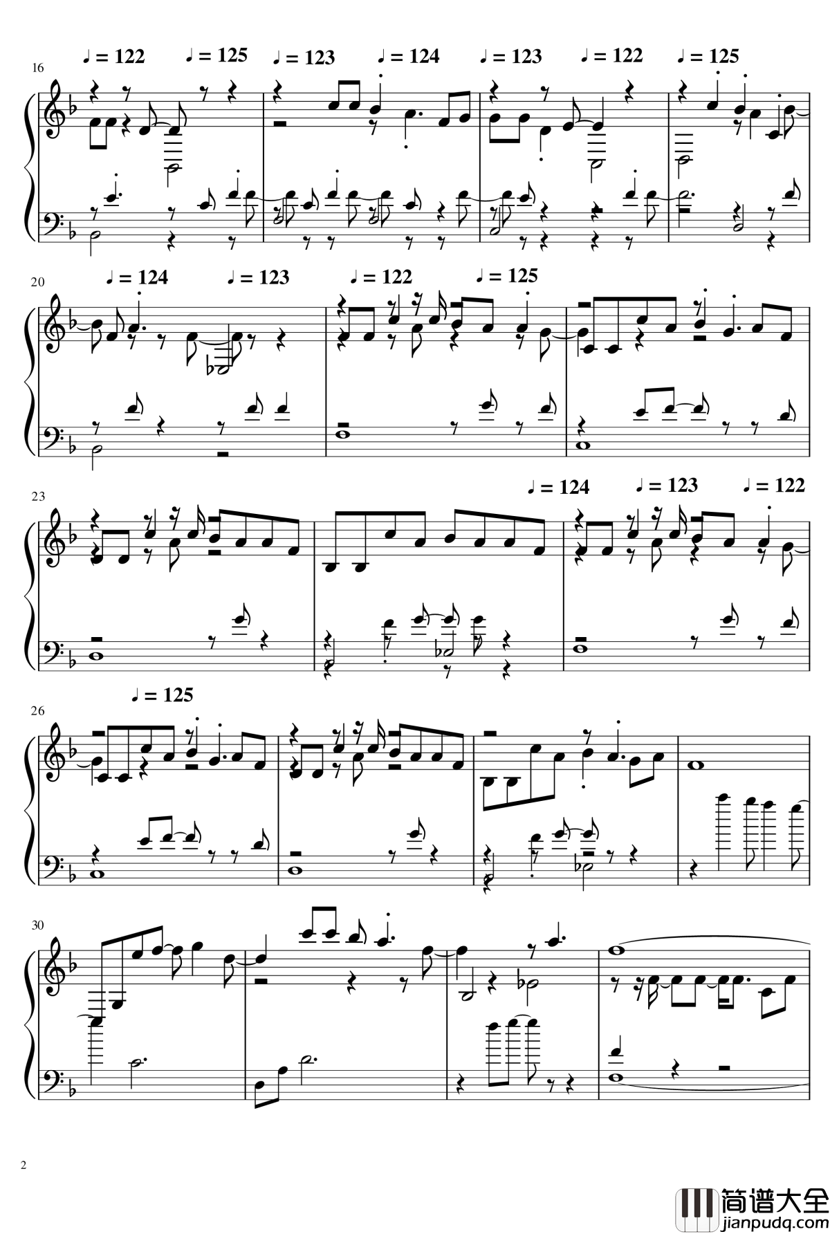 Un_Monde_Sans_Danger钢琴谱__Short_Version_Code_Lyoko