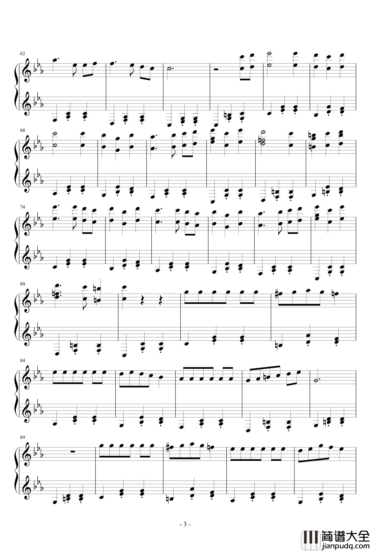 木偶圆舞曲钢琴谱_Dollman