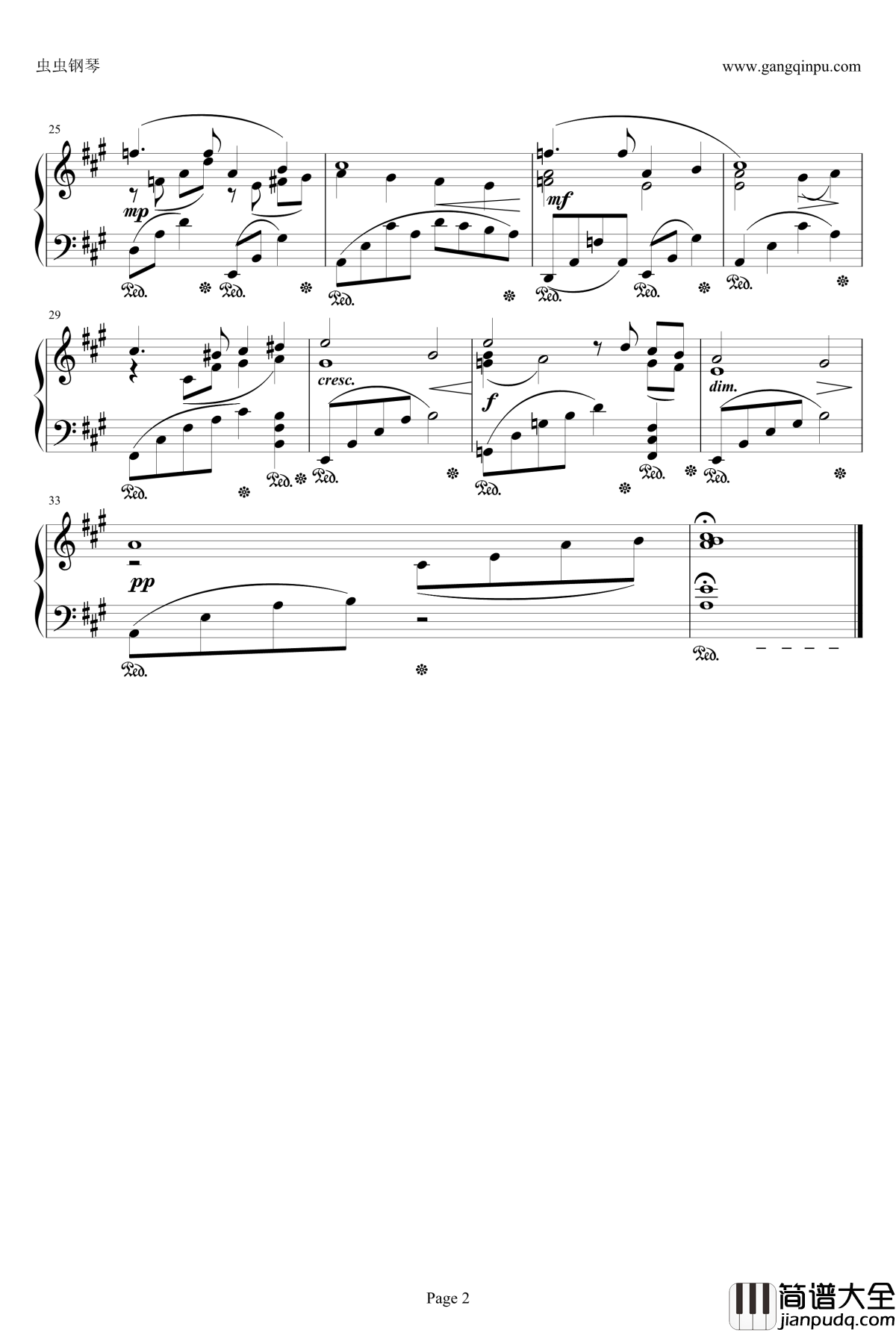 最终幻想FF3古代人之村钢琴谱_最终幻想