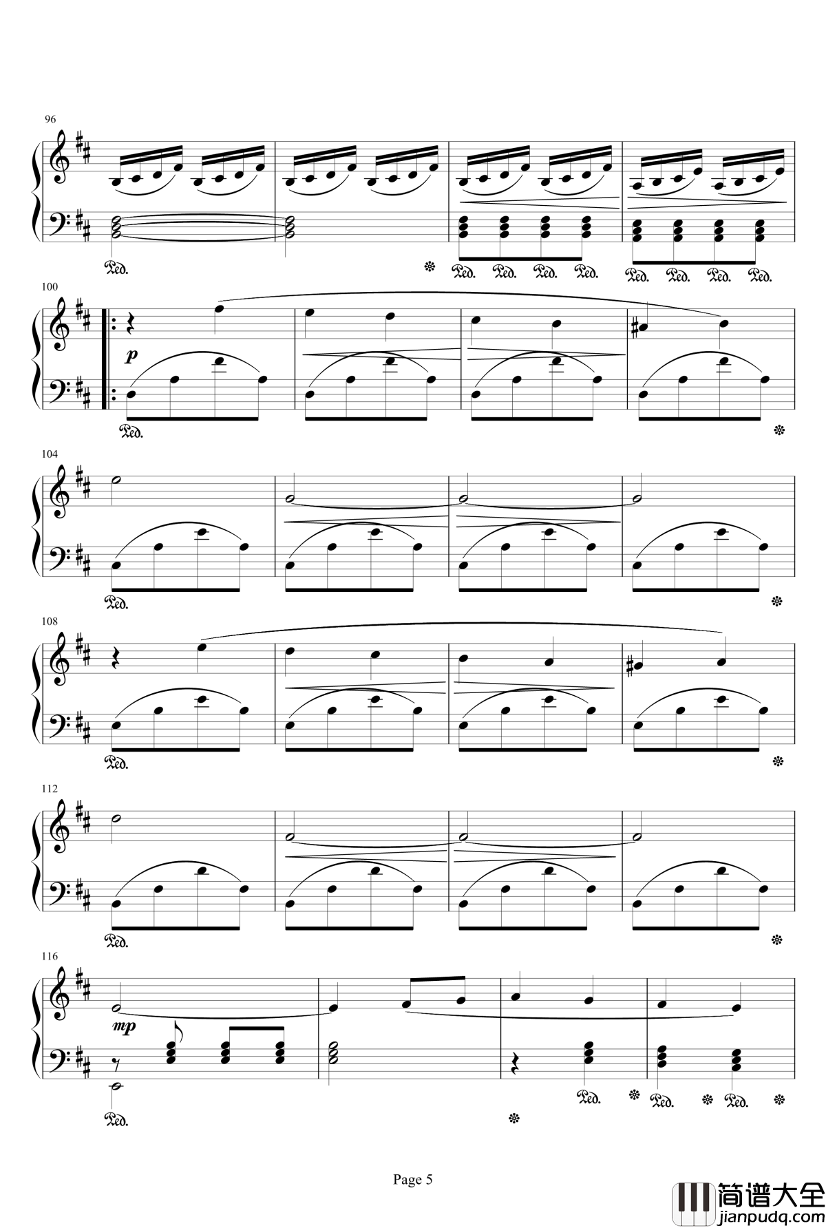 最终幻想FF3片尾曲钢琴谱_最终幻想