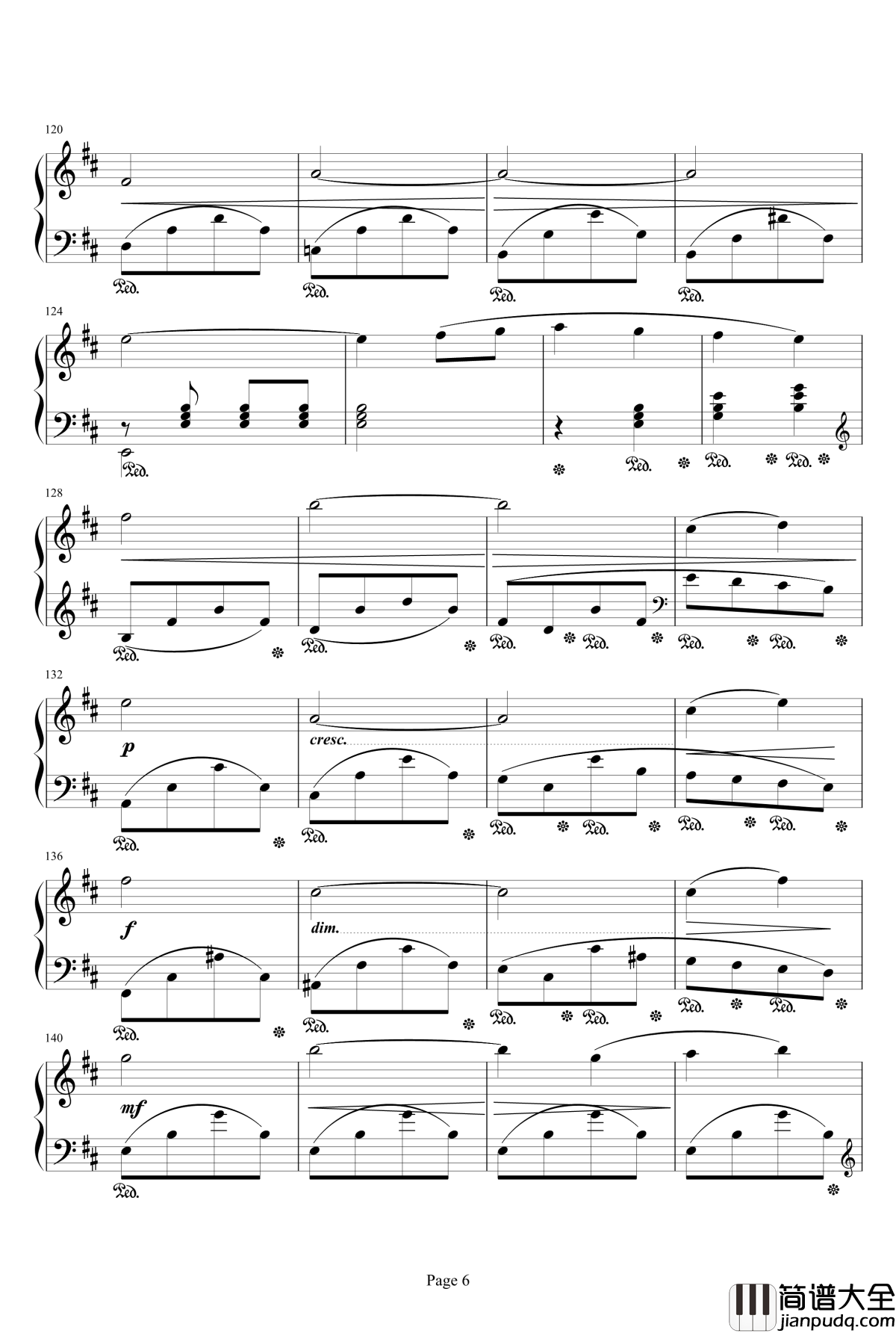 最终幻想FF3片尾曲钢琴谱_最终幻想