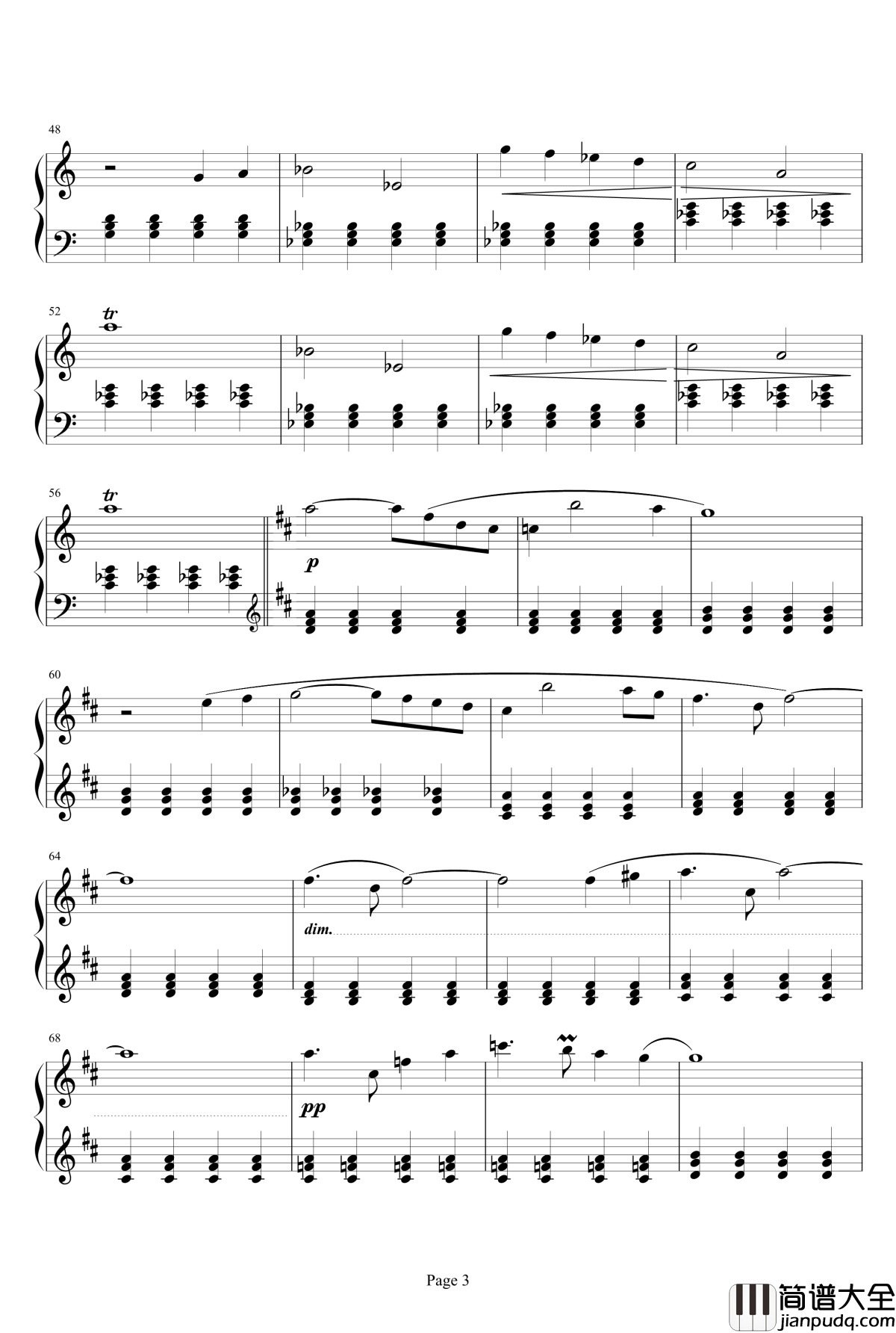 最终幻想FF3片尾曲钢琴谱_最终幻想