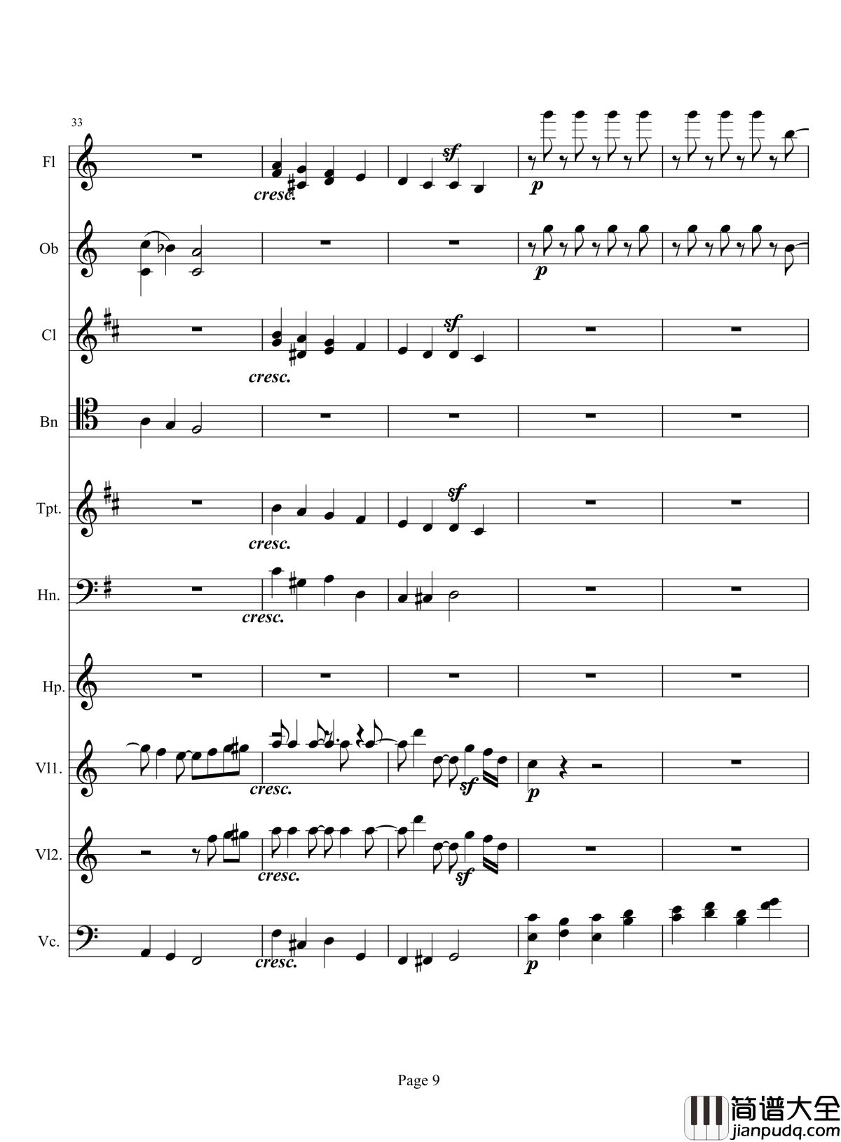 奏鸣曲之交响钢琴谱_第10首_2_贝多芬_beethoven