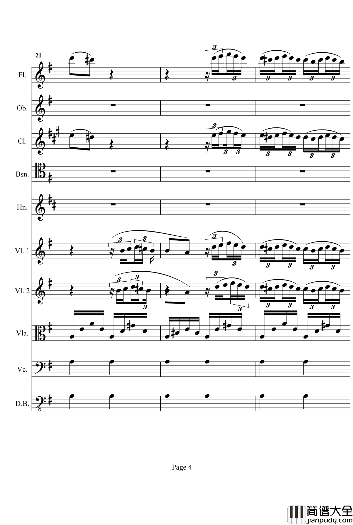 奏鸣曲之交响钢琴谱__第十首_Ⅰ_贝多芬_beethoven