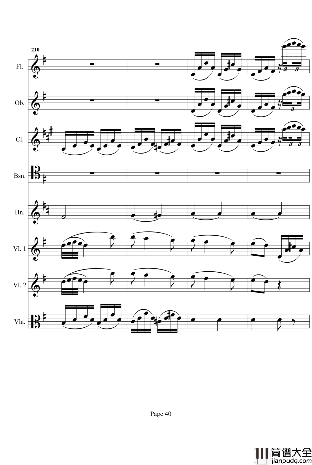 奏鸣曲之交响钢琴谱__第十首_Ⅰ_贝多芬_beethoven