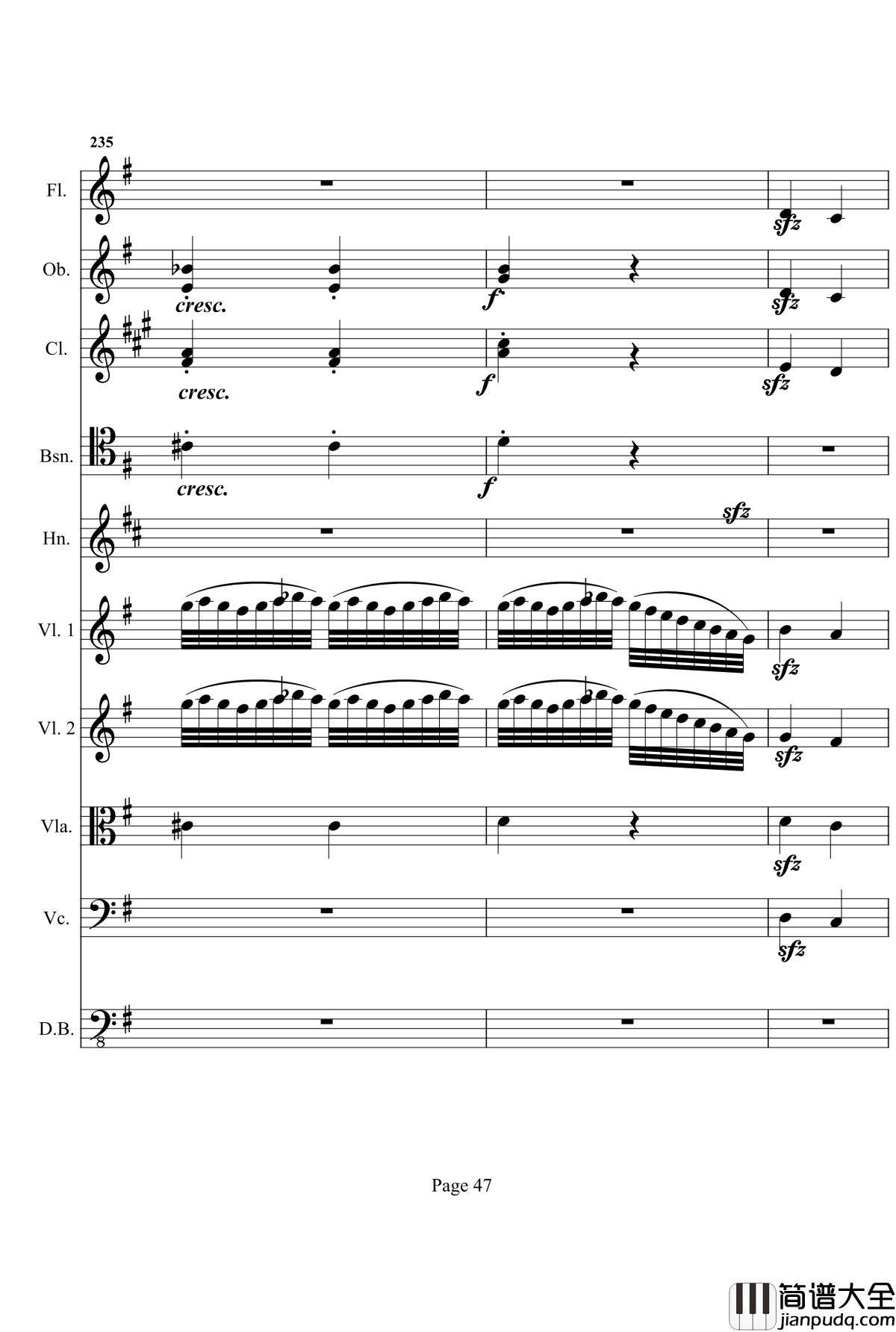 奏鸣曲之交响钢琴谱__第十首_Ⅰ_贝多芬_beethoven