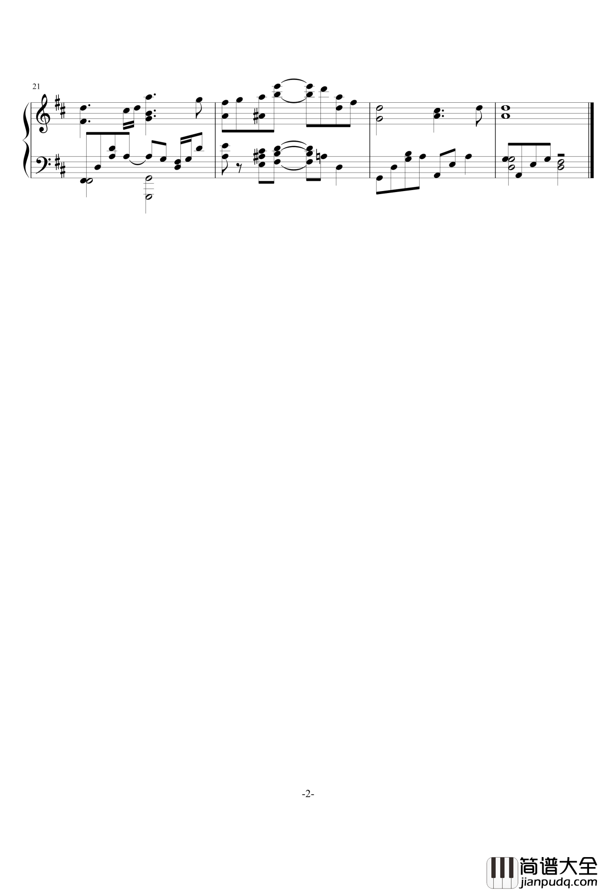 火影忍者究级风暴3主题曲钢琴谱_火影忍者