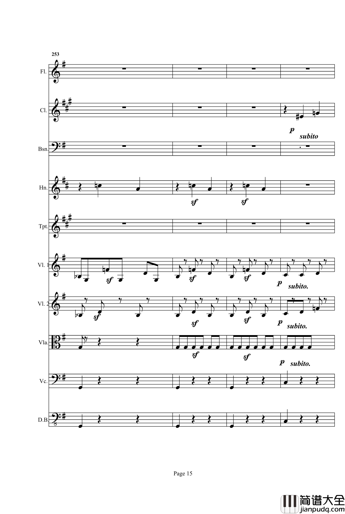 奏鸣曲之交响钢琴谱_第25首_Ⅰ_贝多芬_beethoven